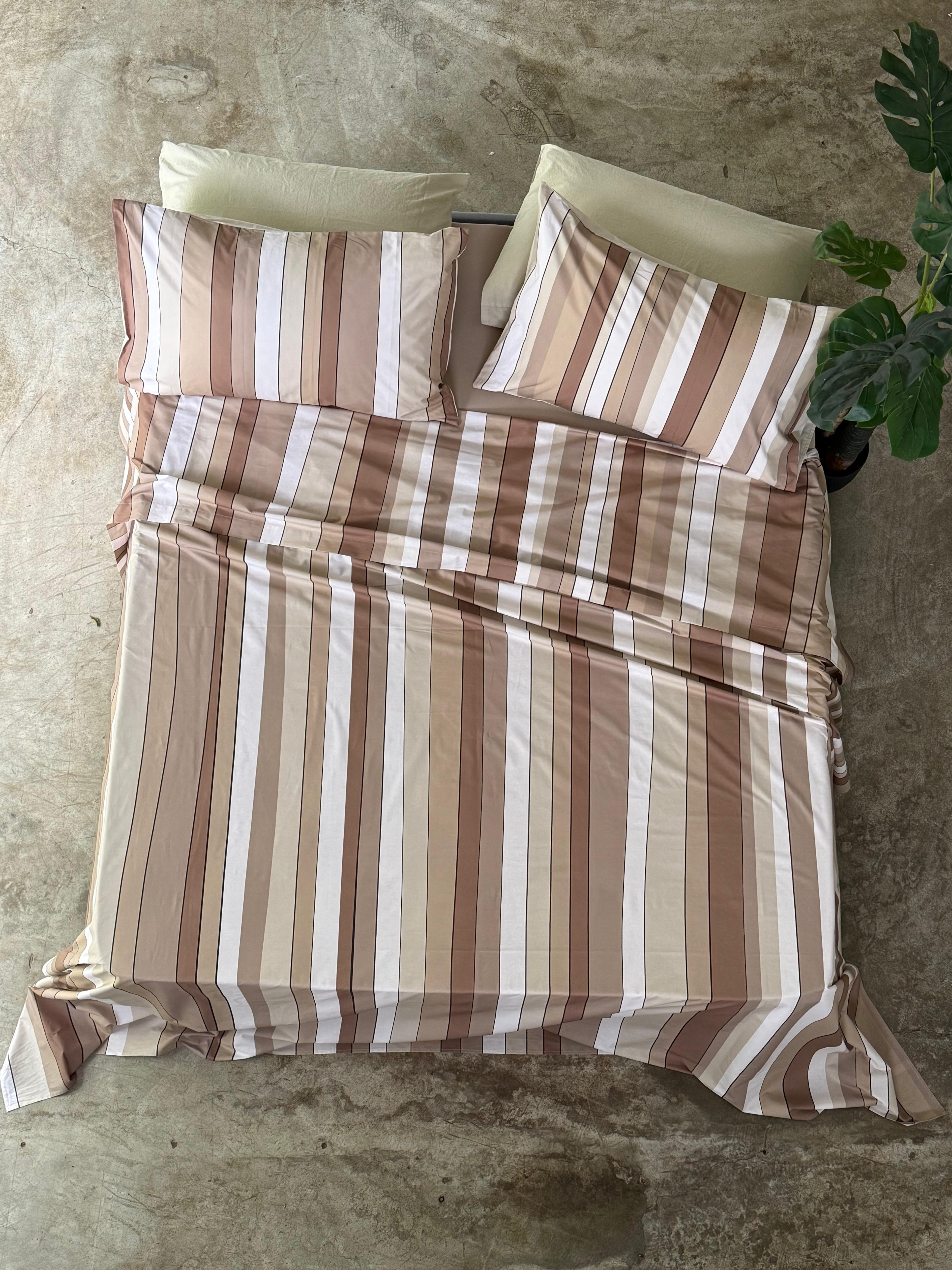 Parure Lenzuola Copriletto BAIADERA Letto Moreali Tessile Casa Matrimoniale Deserto