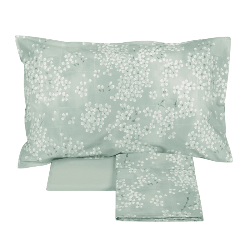 Completo Lenzuola Copriletto Percalle KIMONO