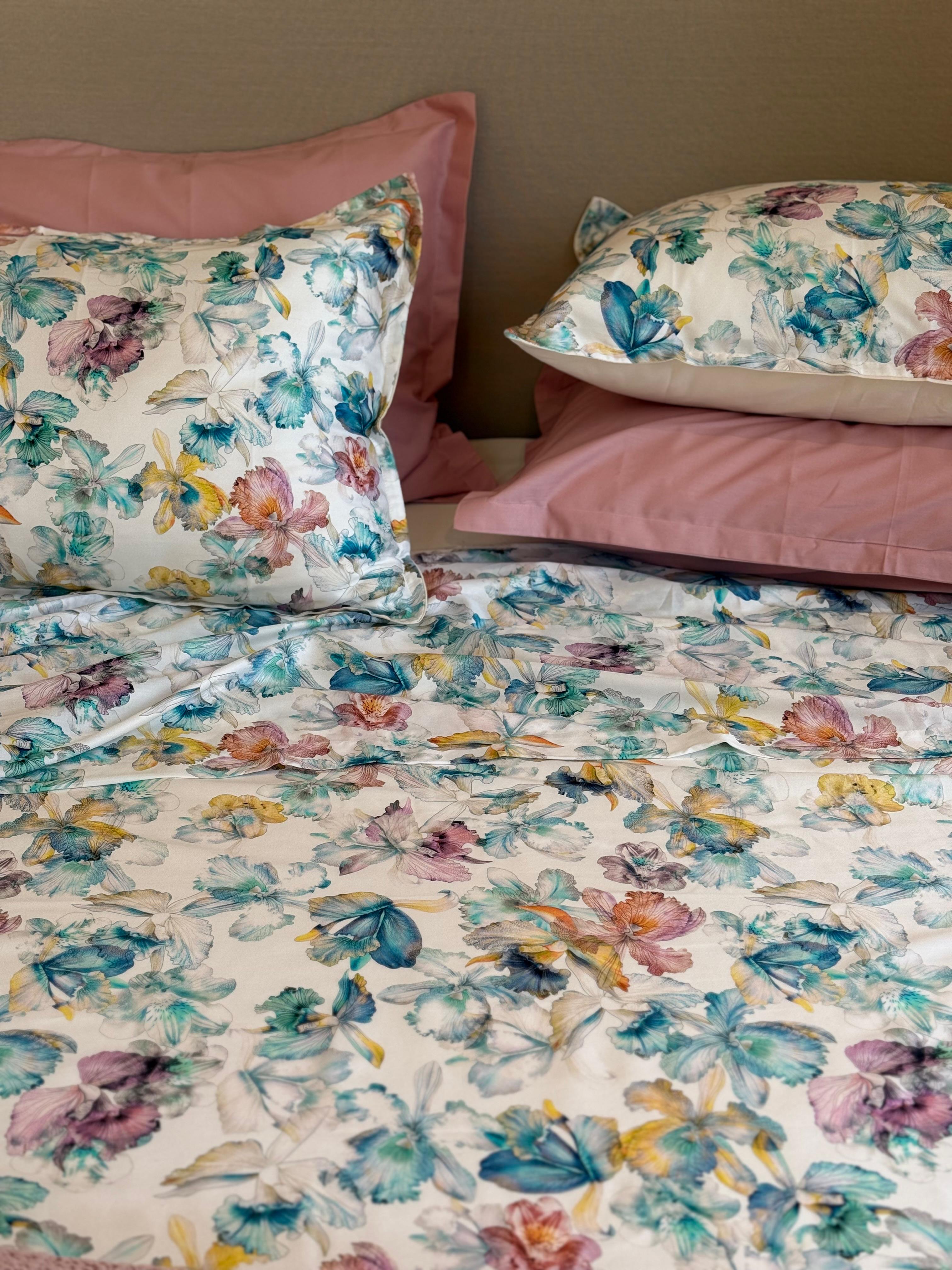 Completo Lenzuola Copriletto Raso Priscilla Letto Galizzi