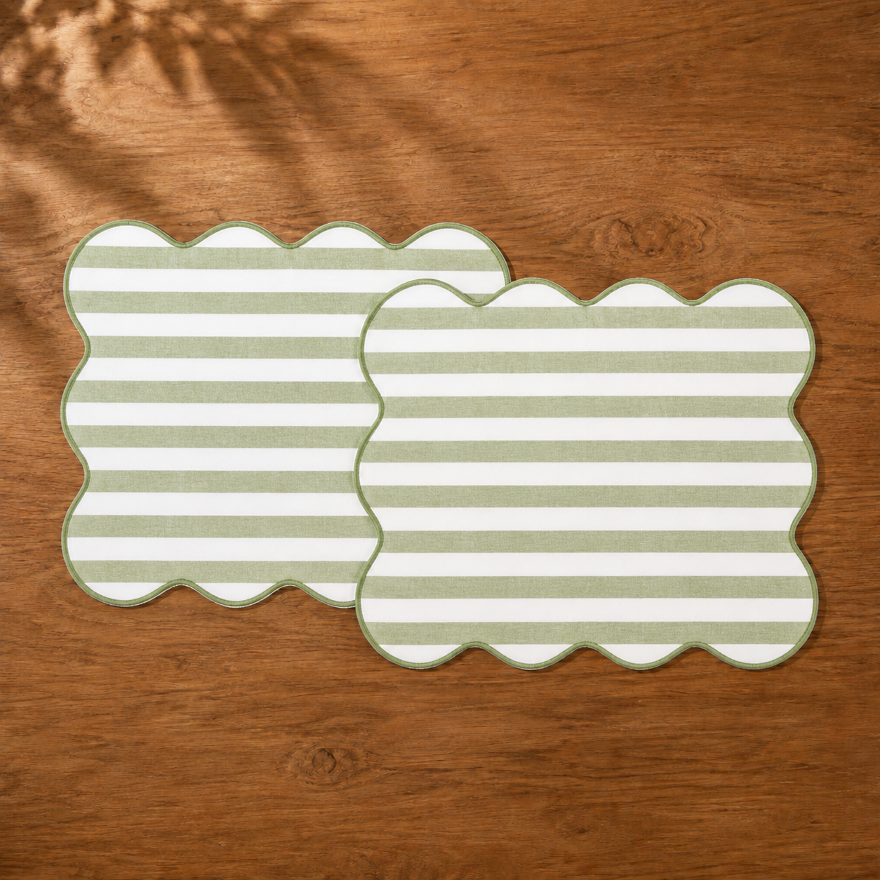 Set 2 Tovagliette EASY STRIPES Cucina Fazzini 35 x 45 Verde