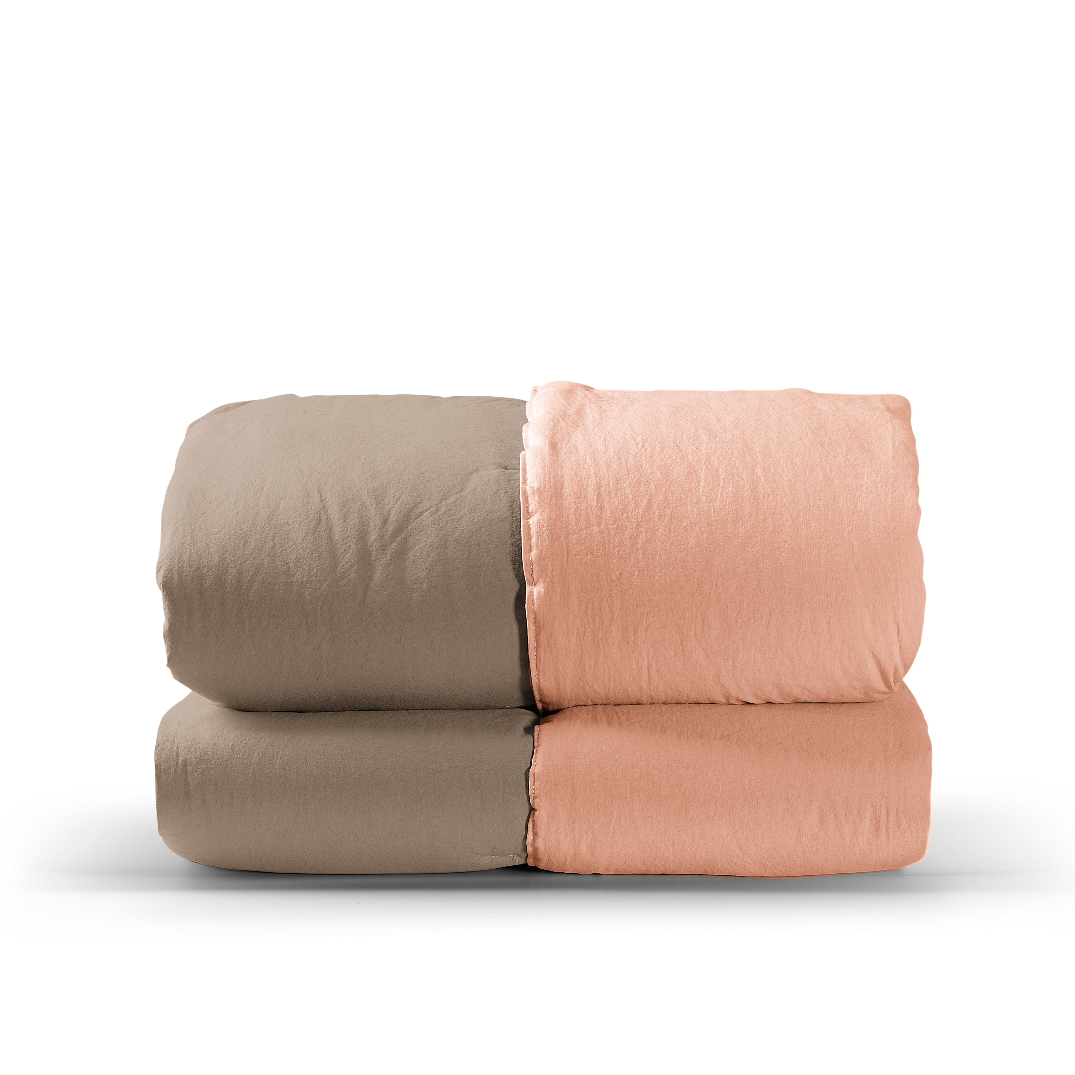 Trapunta MEDIA No-Stiro Double DUECENTO Letto Moreali Tessile Casa Matrimoniale 270 x 270 Fard/Tortora