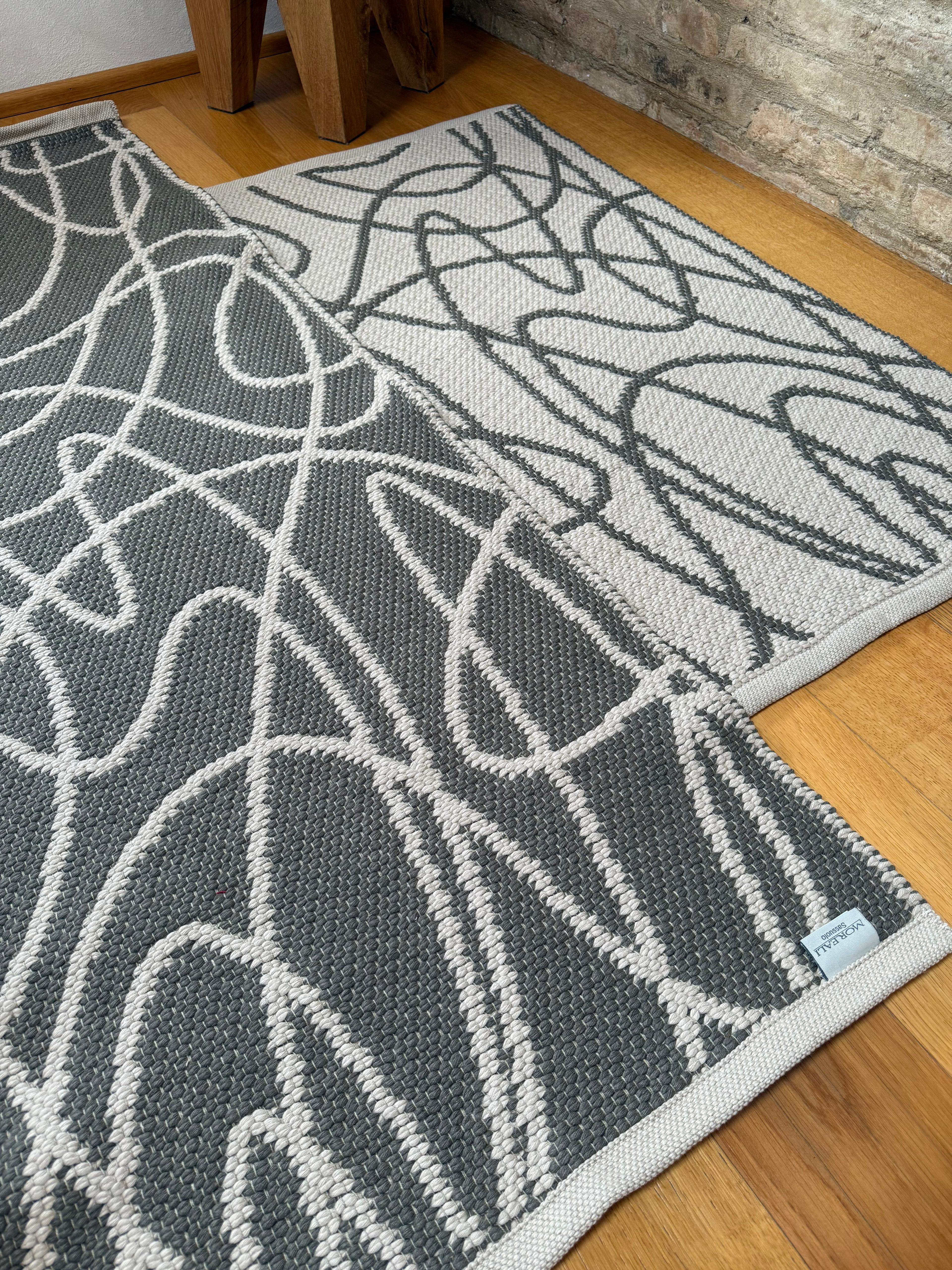 Tappeto Artigianale Lino/Cotone ABSTRACT Soggiorno Moreali Tessile Casa