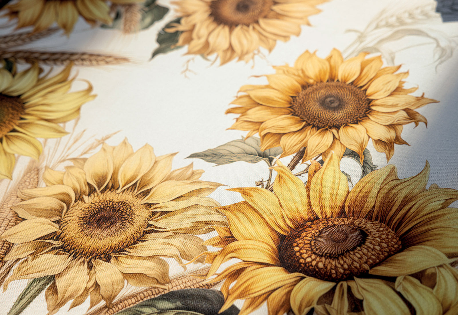 Tovaglia Panama di Cotone Stampa Piazzata GIRASOLI Cucina TagHouse