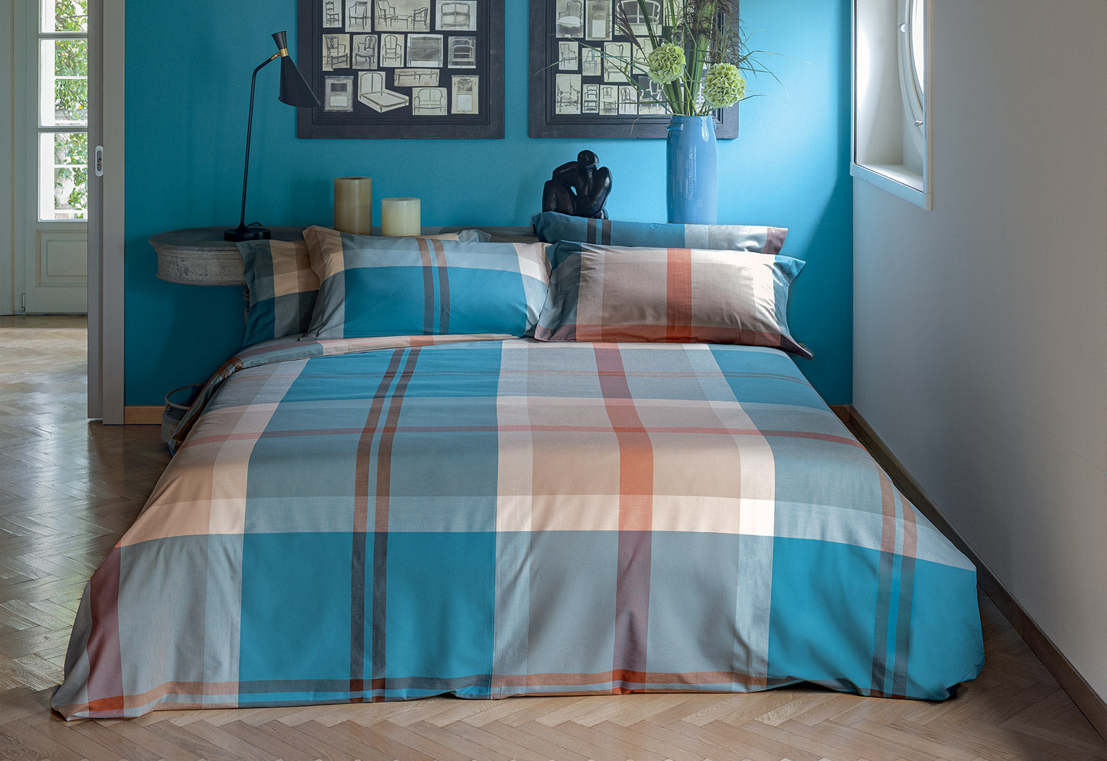 FINESERIE Parure Lenzuola BOSSI Alicante Letto Bossi