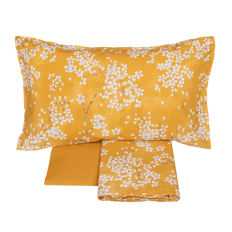 Completo Lenzuola Copriletto Percalle KIMONO Letto Fazzini