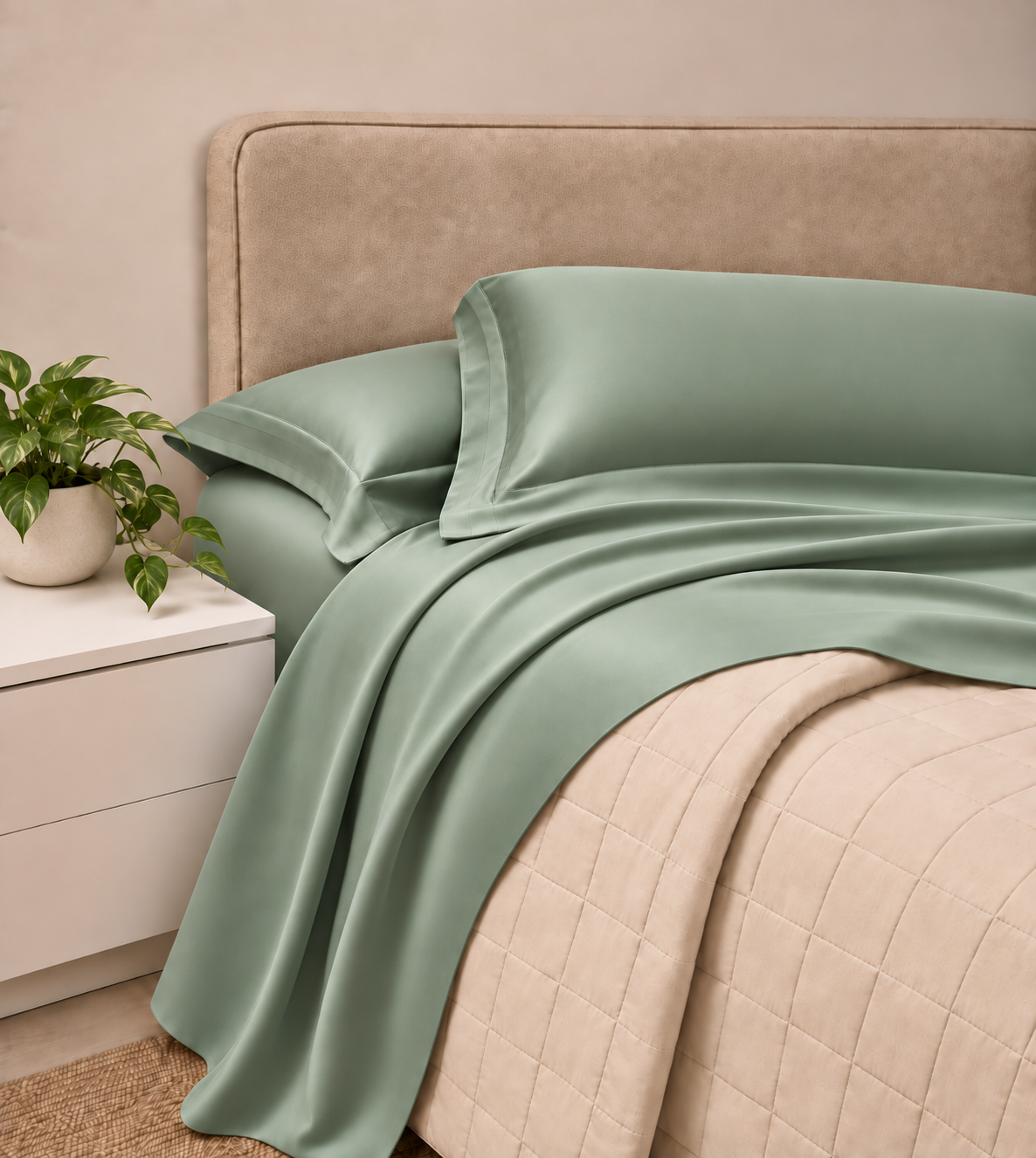 PROMO COMBO: Completo Lenzuola Raso Unito HOTELLERIE