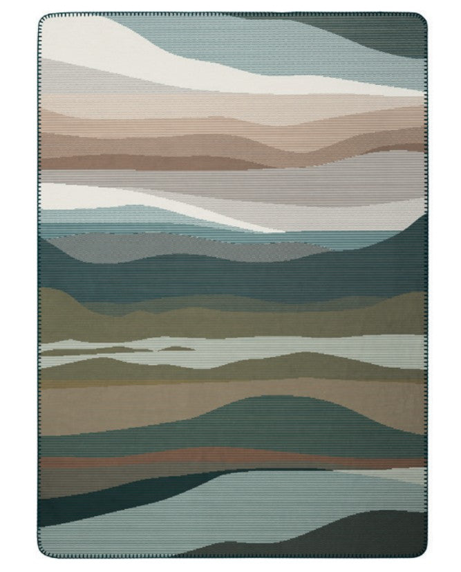 Plaid Caldo Cotone Iceland Horizon Soggiorno Borbo 150 x 200 Multicolor