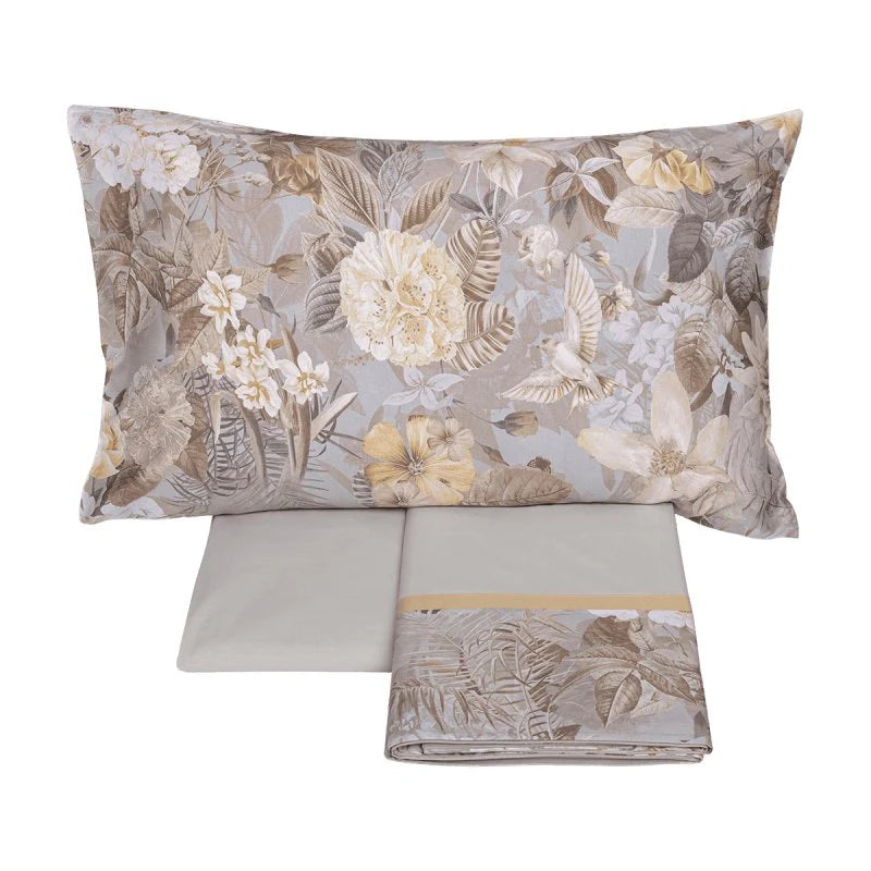 Completo Lenzuola Flanella Cotone Fazzini PROTEA Letto Fazzini Matrimoniale Naturale