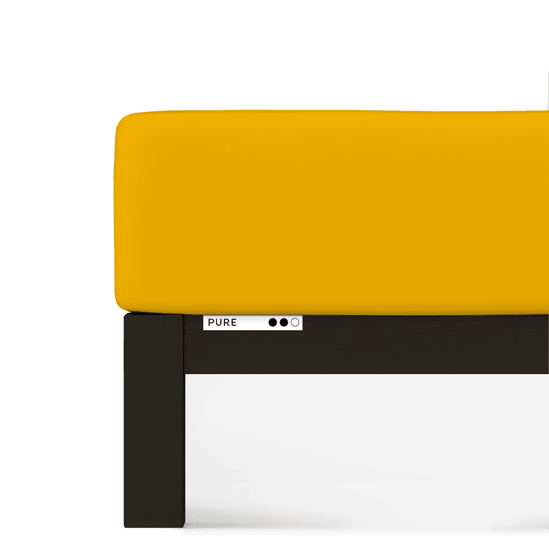 Sotto con Angoli in Jersey-Elastan PURE Materasso Moreali Tessile Casa Franc./Matr. Standard | da 140x190 a 160x220 Giallo 196