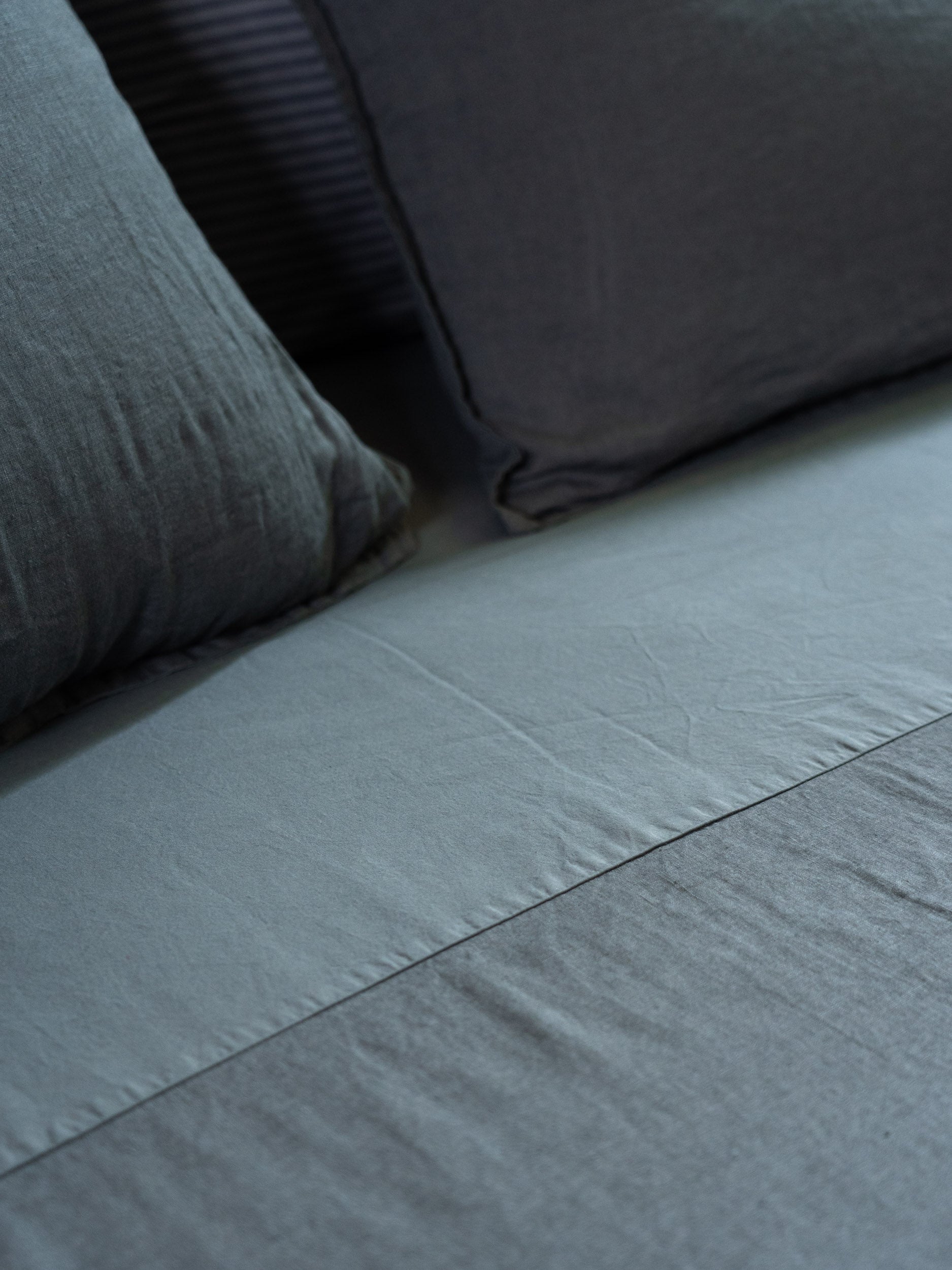 Parure Copripiumino No-Stiro Lino/Cotone NIRANO Letto Moreali Tessile Casa