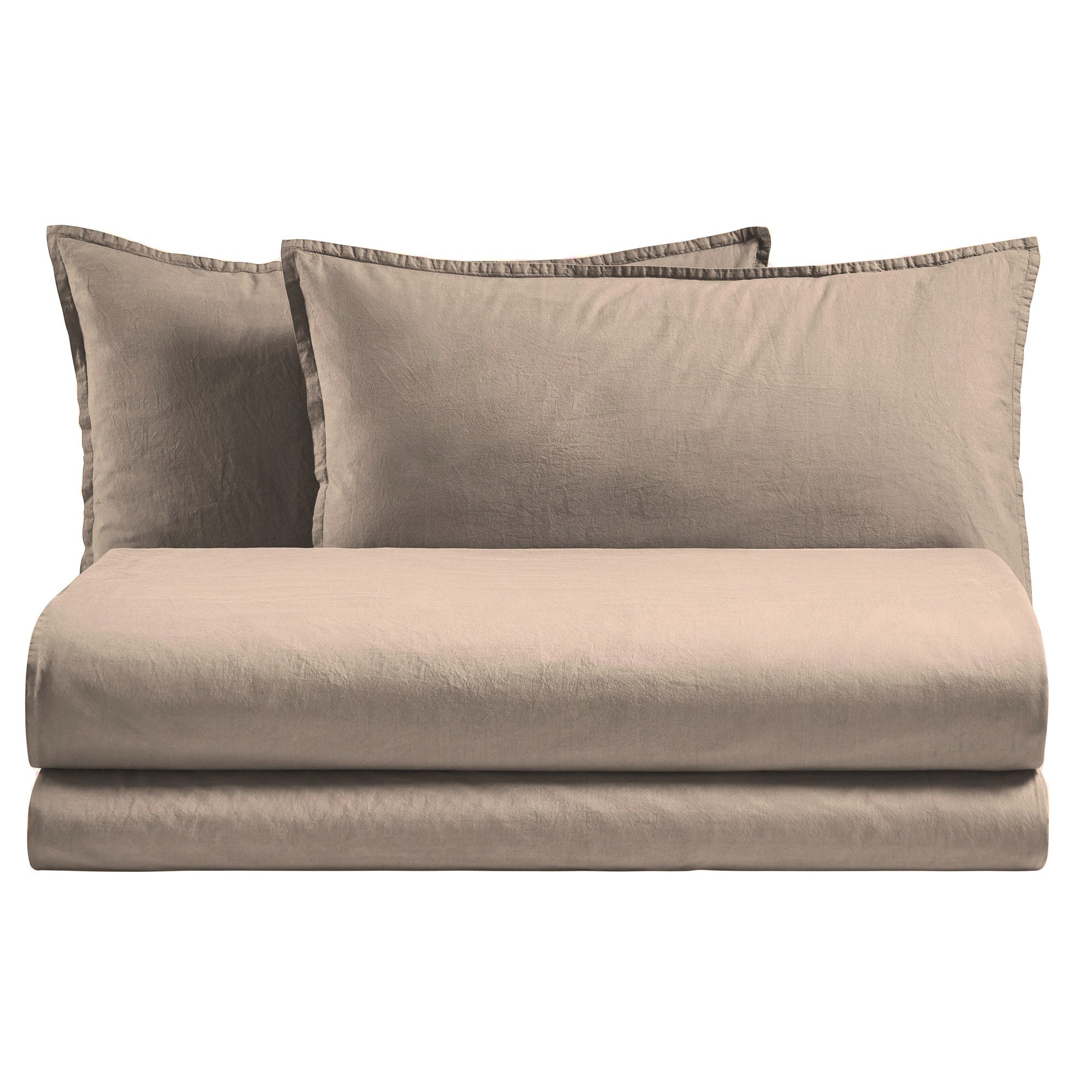 Parure Copripiumino Cotone No-Stiro ESSENZIALE Letto Moreali Tessile Casa Matrimoniale Deserto