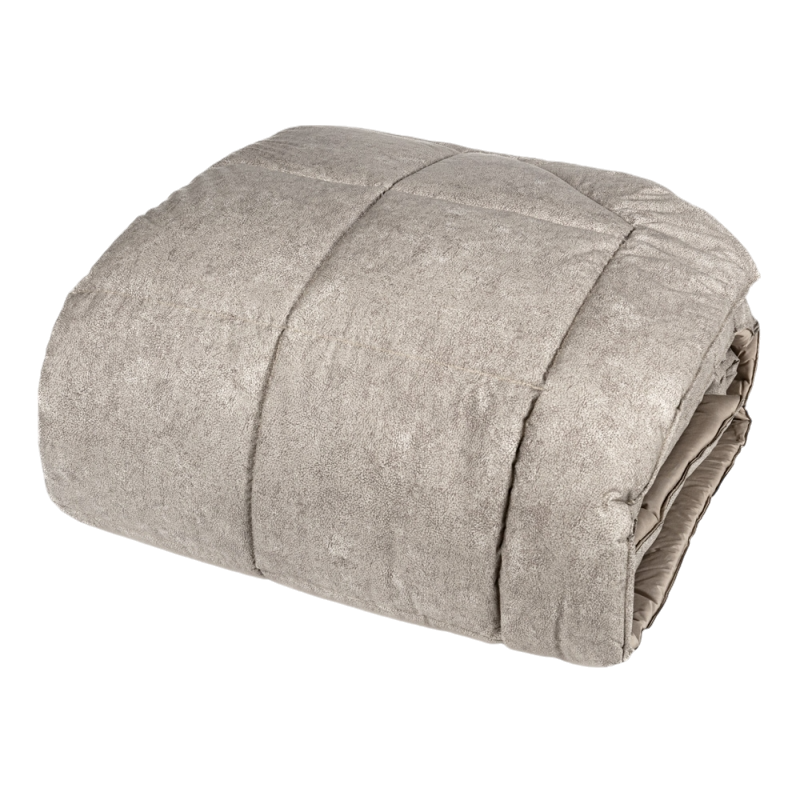 Trapunta Percalle Galuchat Letto Fazzini 270 x 270 Sasso