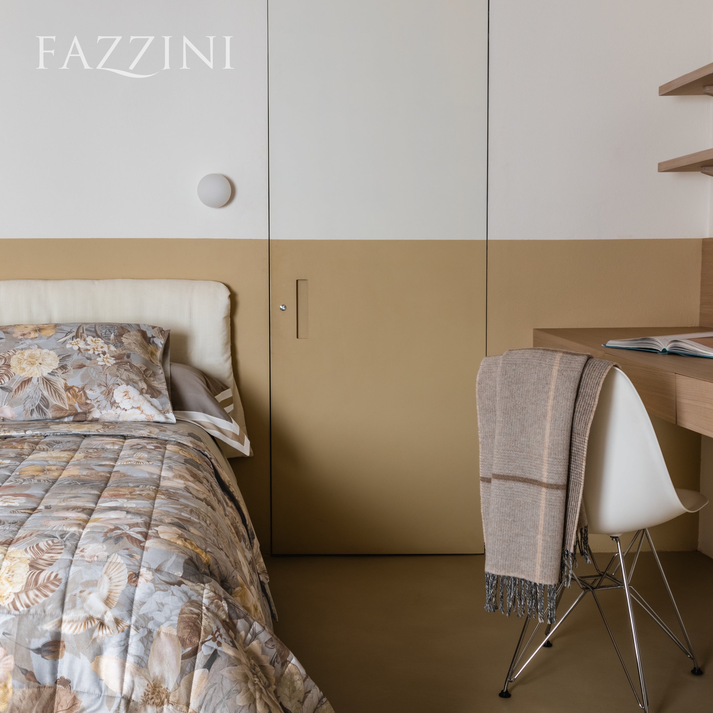 Completo Lenzuola Raso 300TC Protea Letto Fazzini