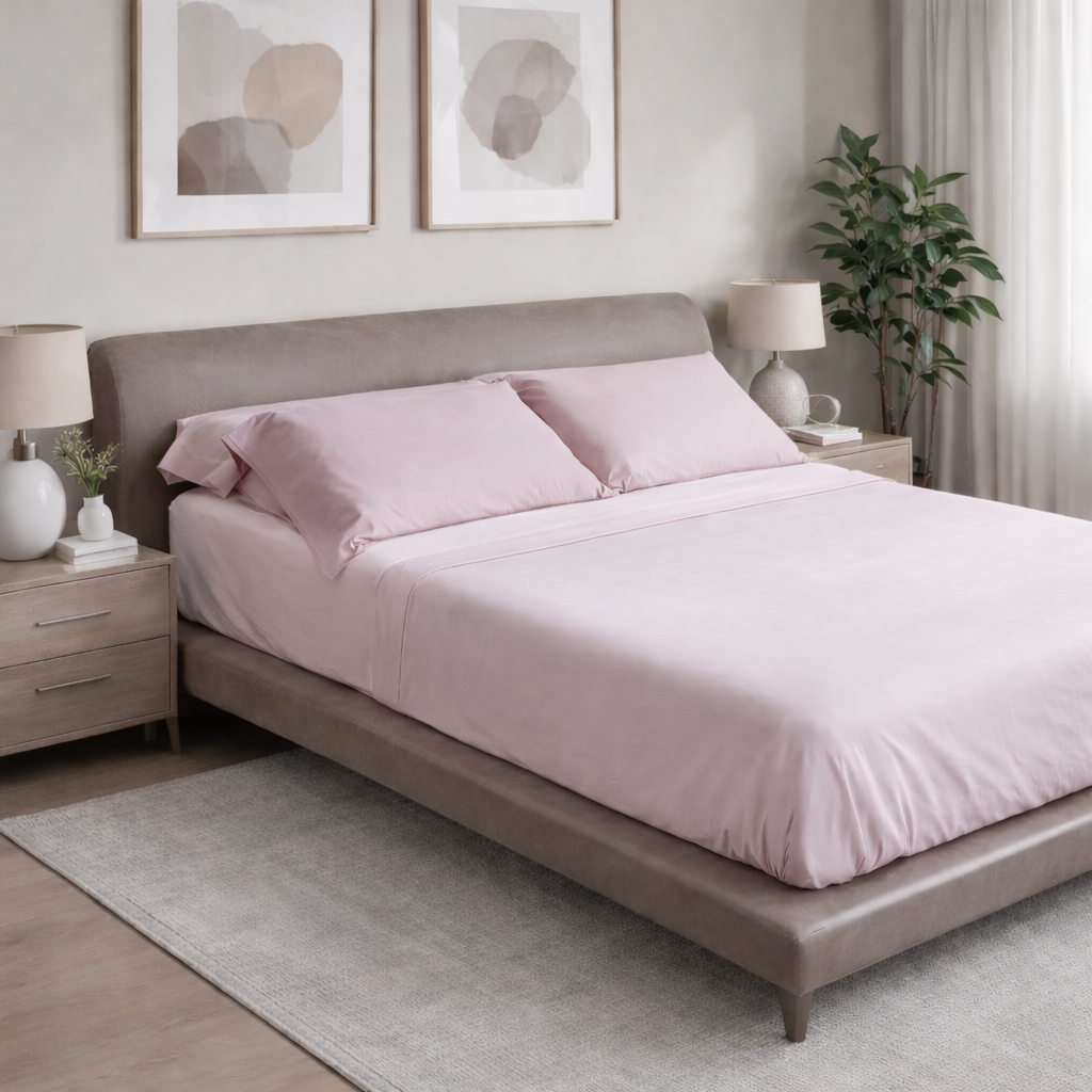 Completo Lenzuola Raso Satin Elegance Letto Moreali Tessile Casa Matrimoniale Verbena