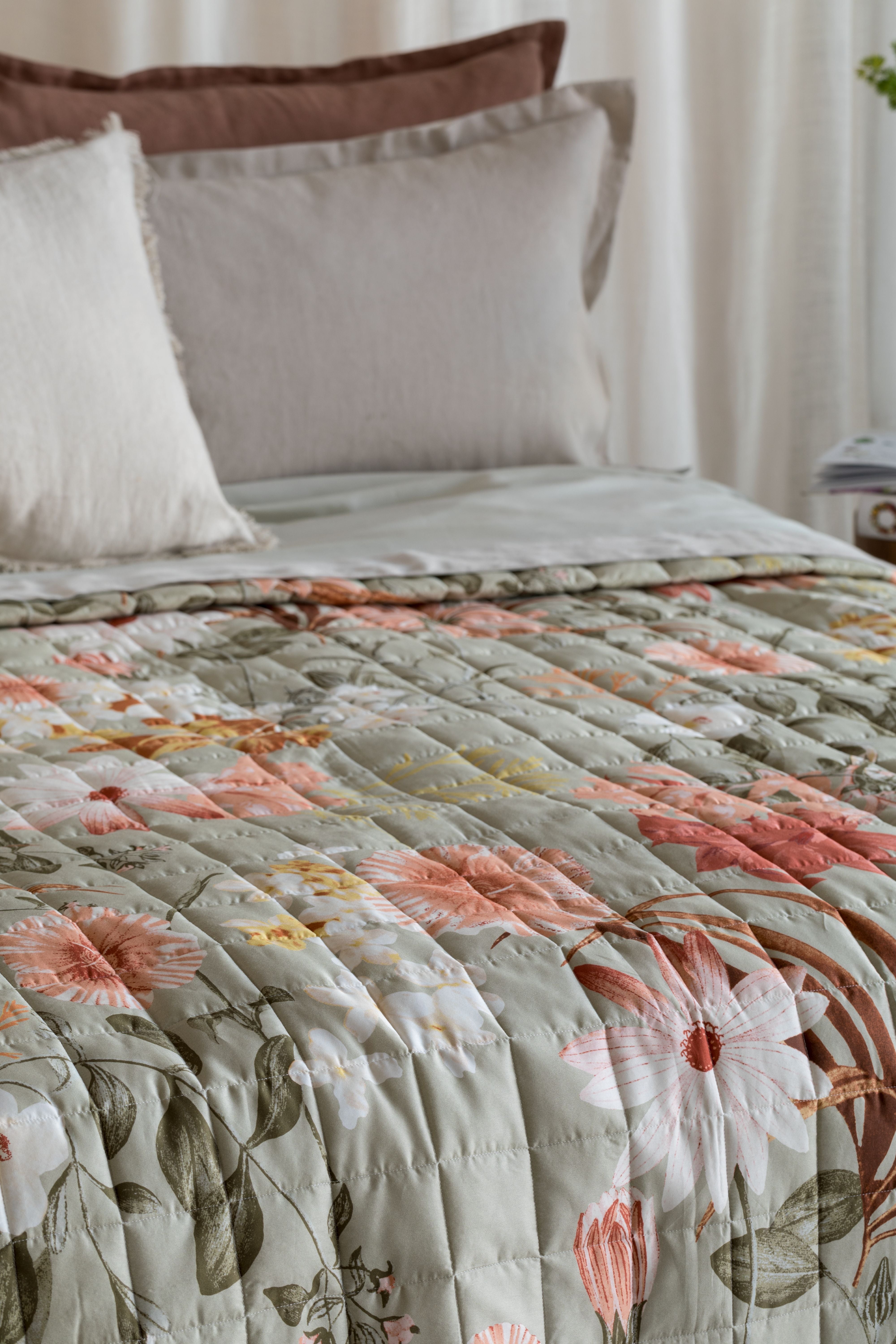 Trapuntino in Raso 300TC Stampa Digitale HEATHER Letto Reevèr