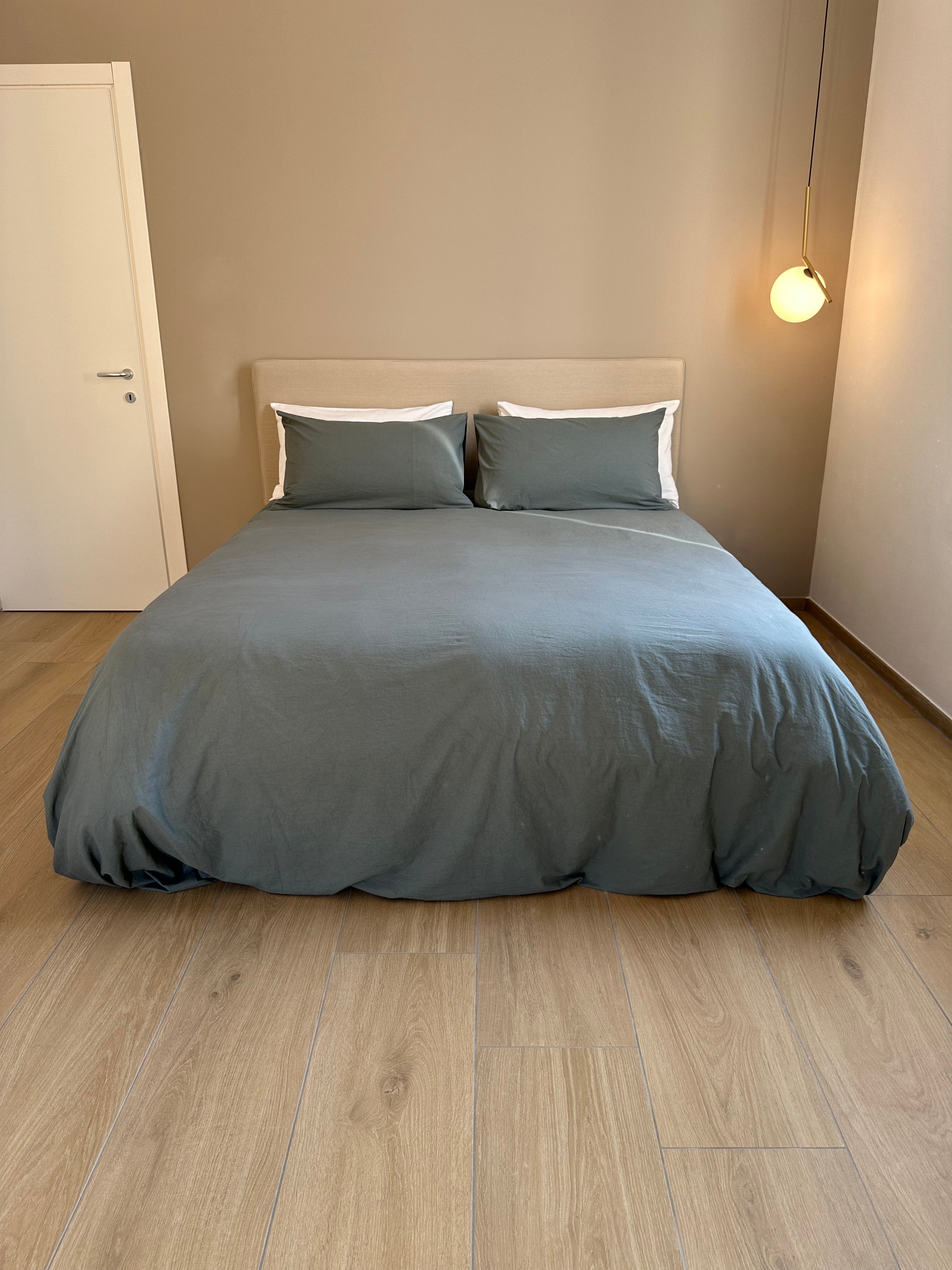 FINE SERIE Parure Copripiumino No-Stiro ESSENZIALE Singolo Letto Moreali Tessile Casa