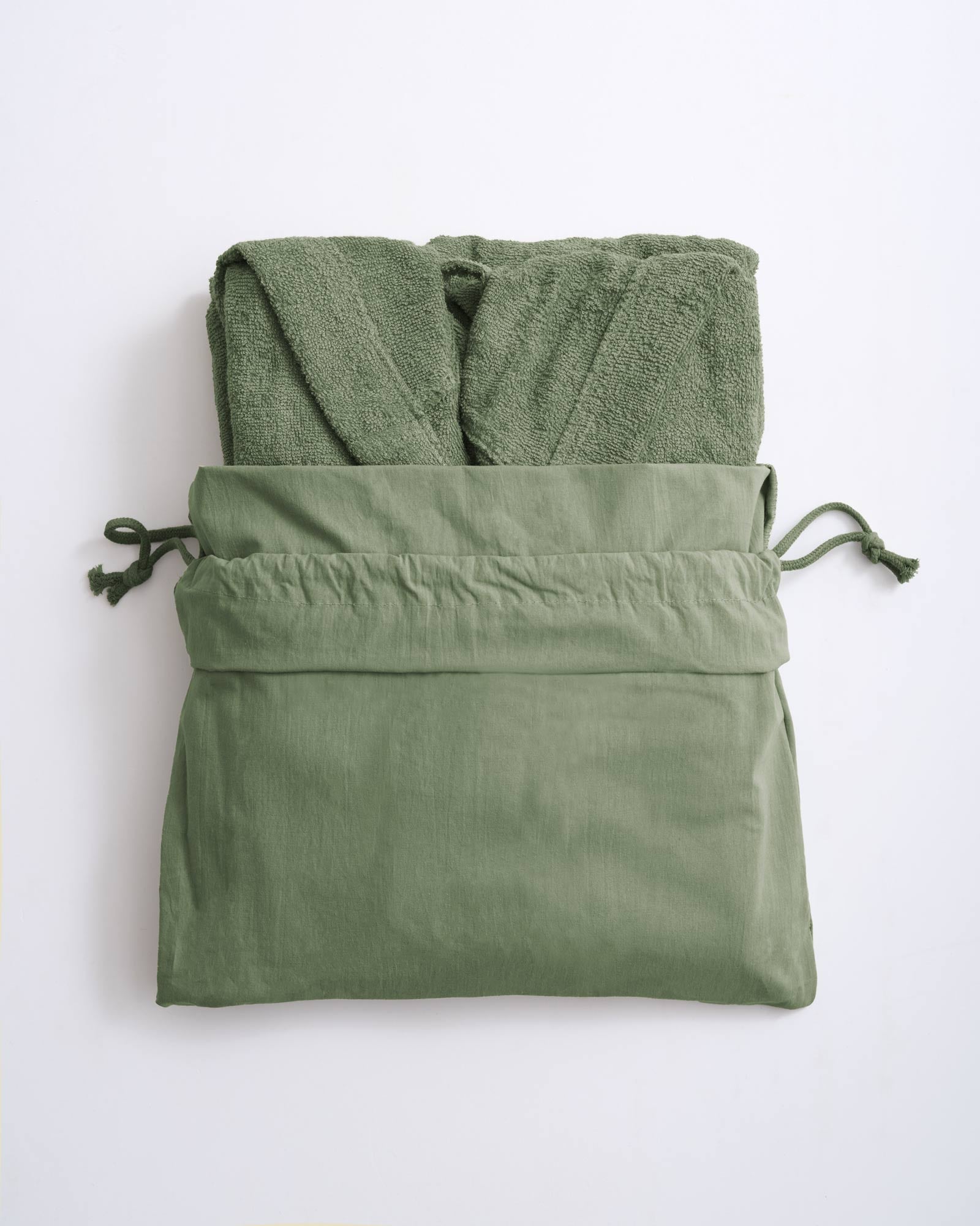 Accappatoio Spugna Leggera TRAVEL Bagno Moreali Tessile Casa S Verde