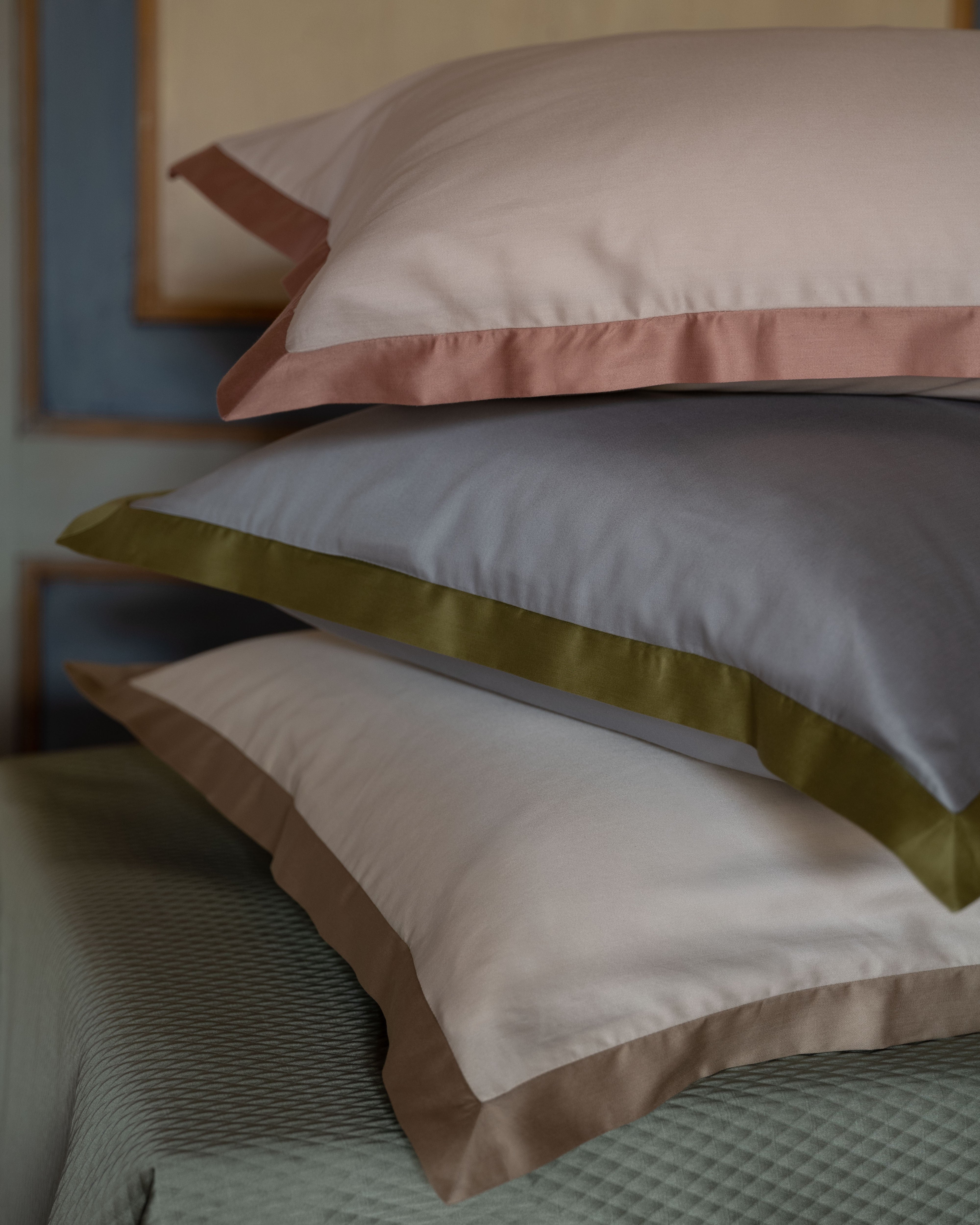 Completo Lenzuola Raso 300TC Bordino Suite Letto Reevèr