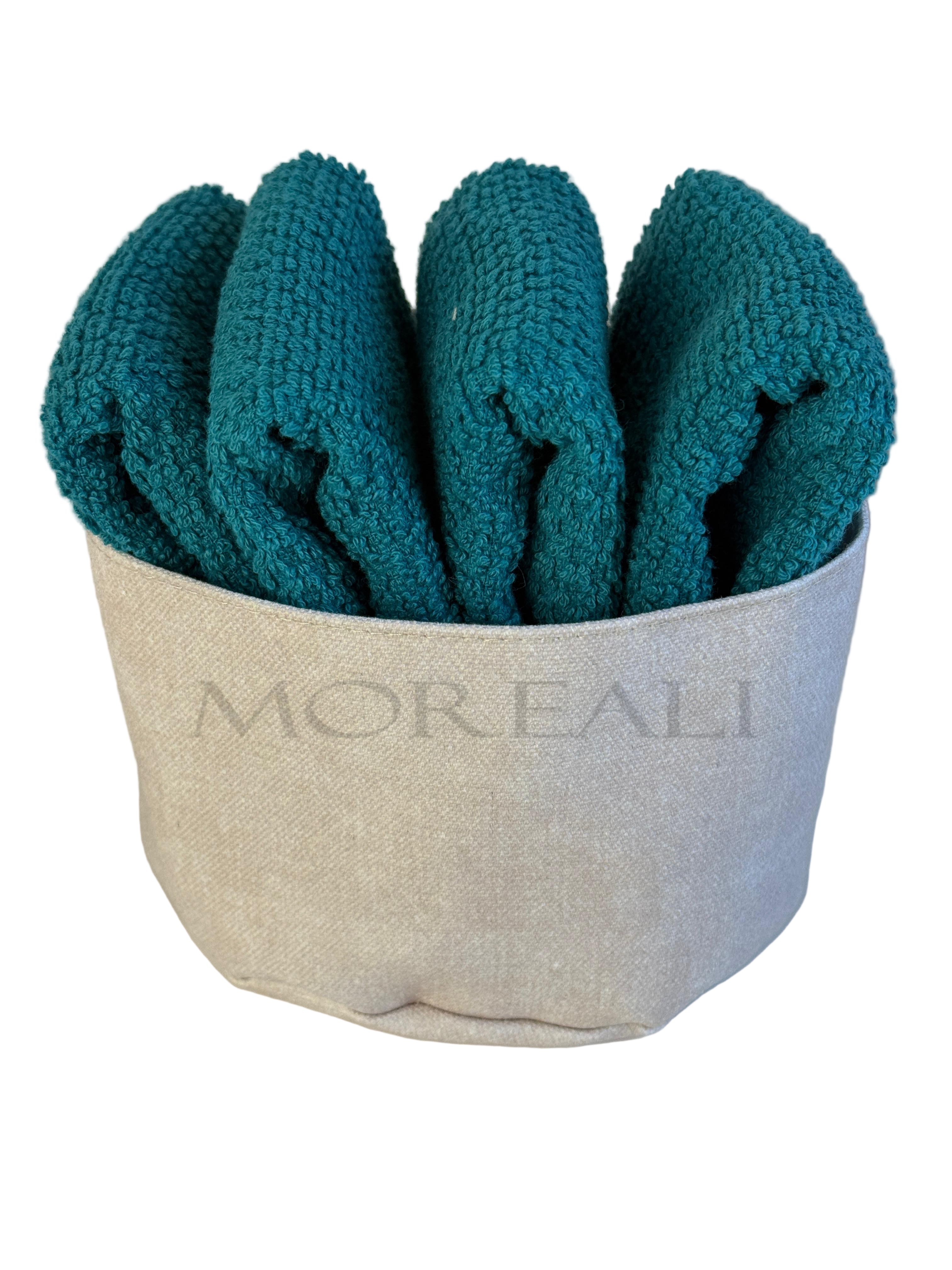 Set 4 Lavette + Cestino PEPE Bagno Maison Sucrée 30 x 30 Ottanio var.23