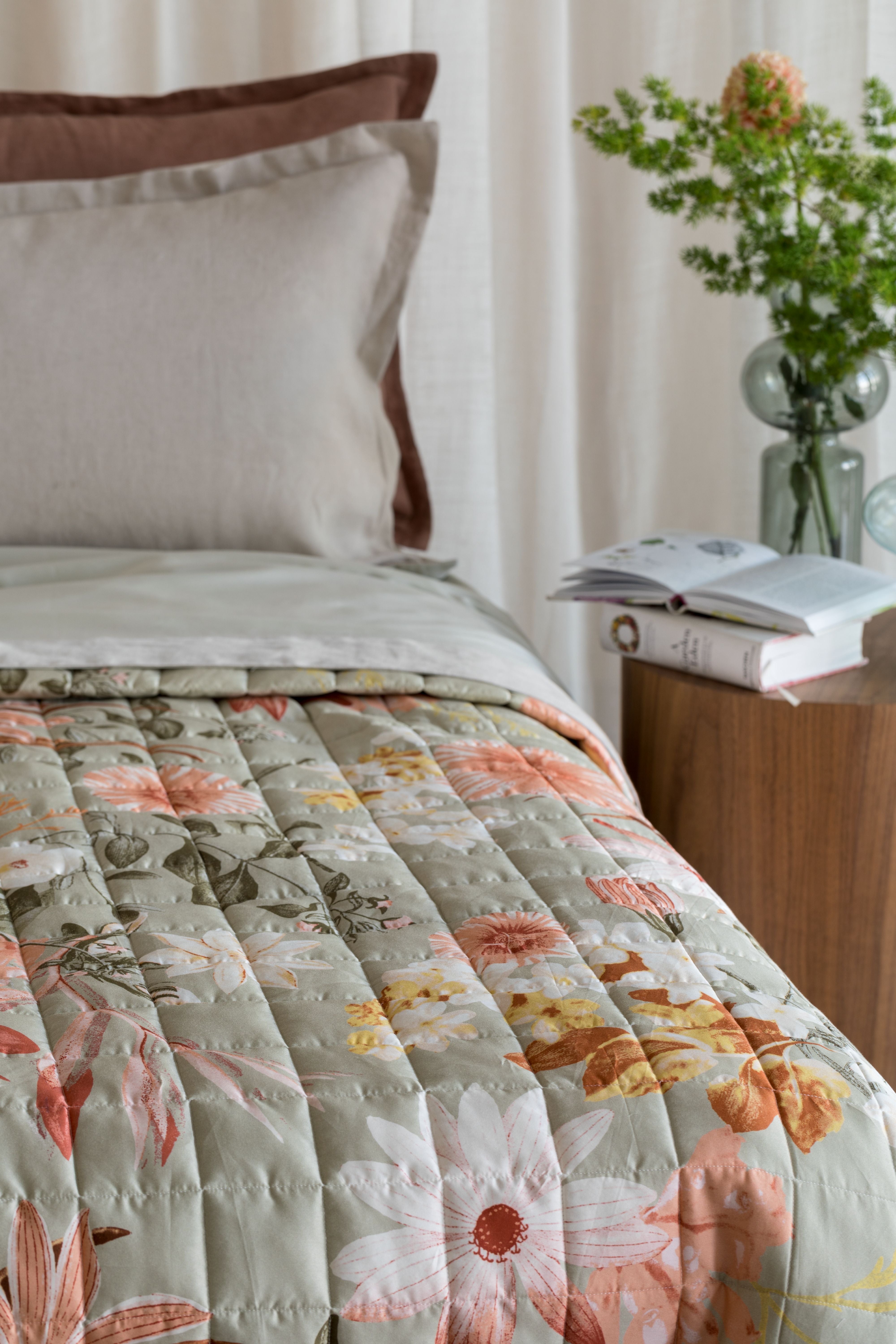 Trapuntino in Raso 300TC Stampa Digitale HEATHER Letto Reevèr