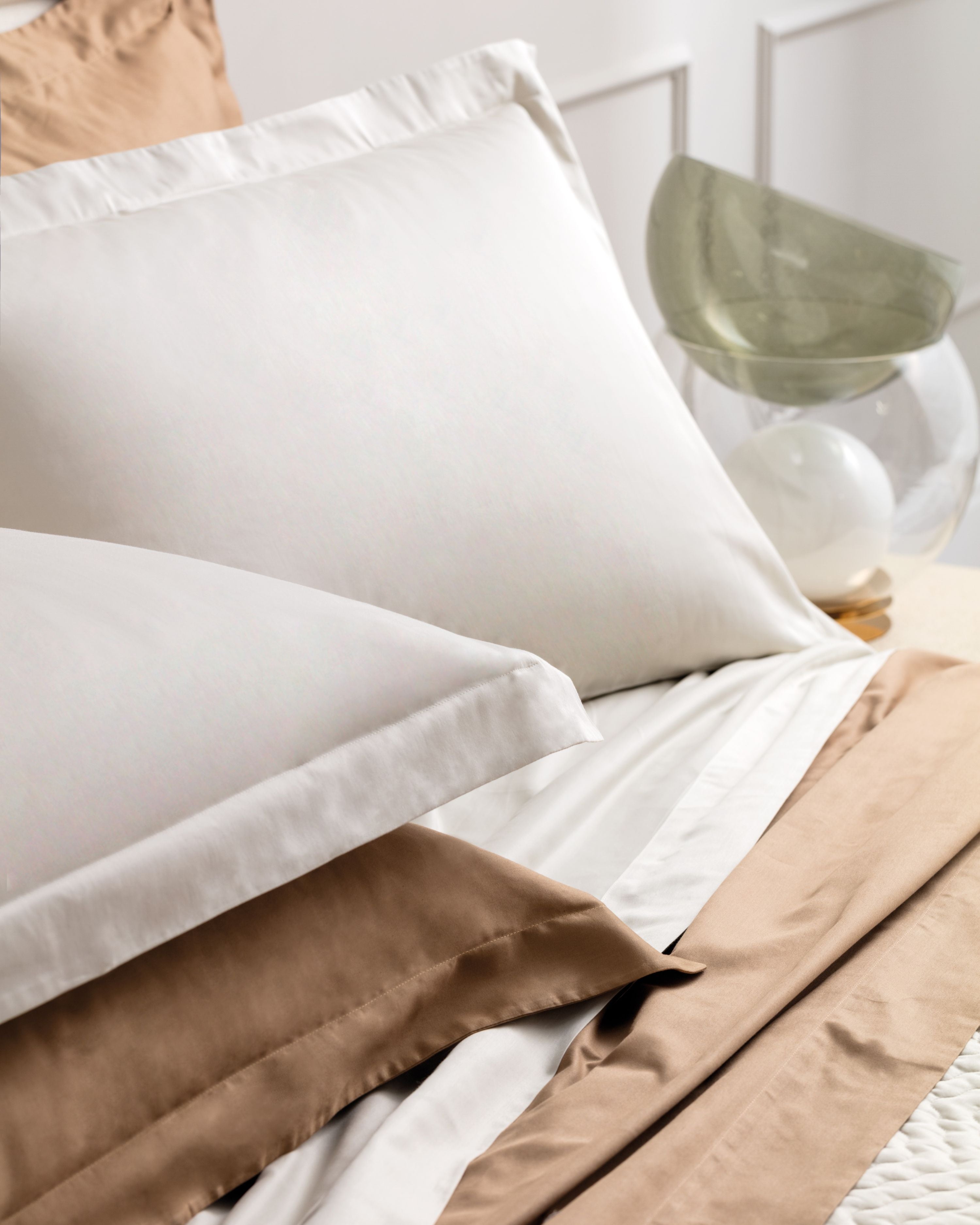 Completo Lenzuola Raso 300TC CHARME Letto Moreali Tessile Casa