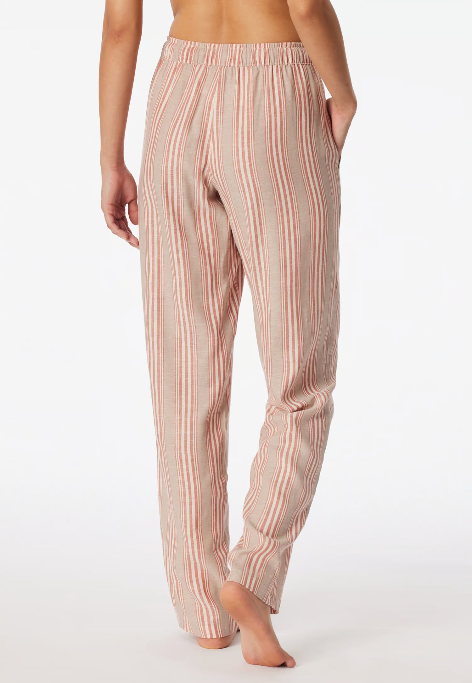 Pantaloni Stripes Misto Lino Abbigliamento Schiesser