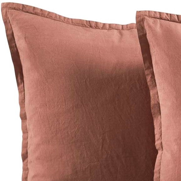 Coppia Federe Cotone No-Stiro ESSENZIALE Letto Moreali Tessile Casa 50 x 80 cm Fard