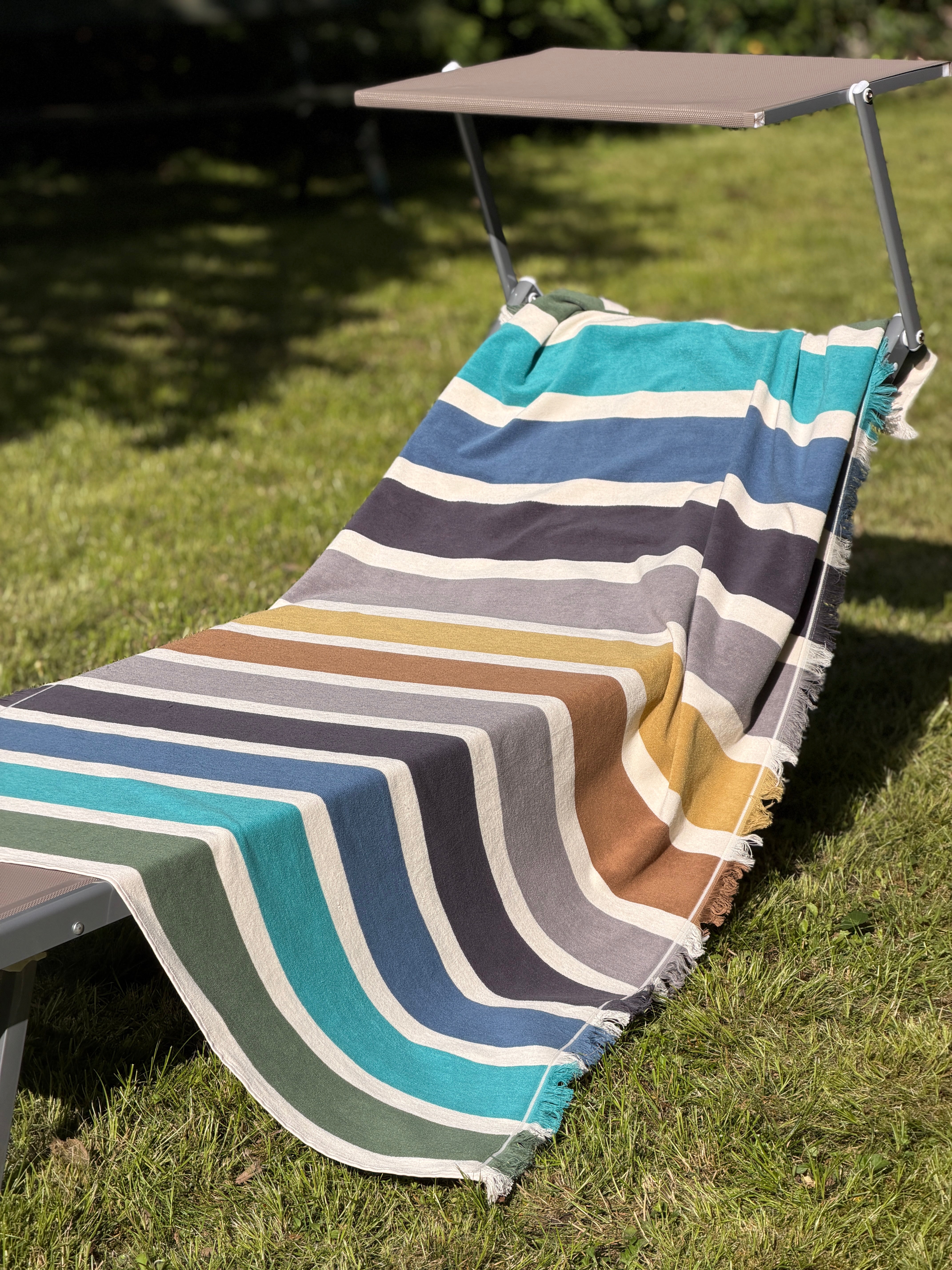 Telo Mare Spugna/Cotone AMALFI I Bagno Moreali Tessile Casa 100 x 180 Multicolor