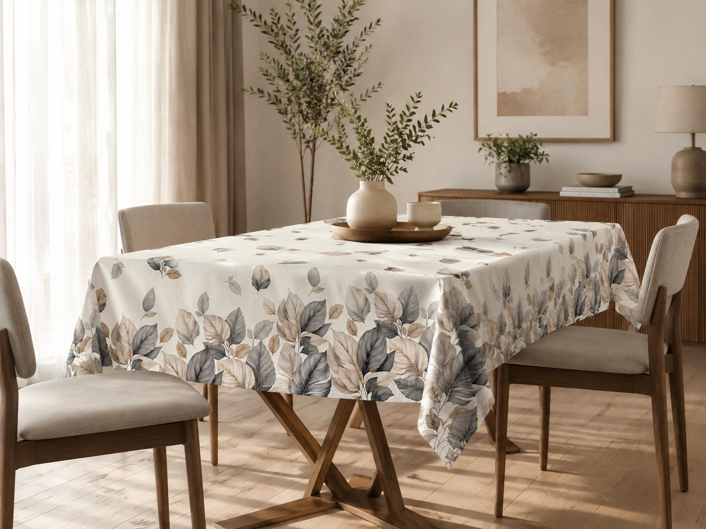 POPUP - Tovaglia Panama di Cotone FOGLIETTE Cucina TagHouse 150 x 230 Multicolor