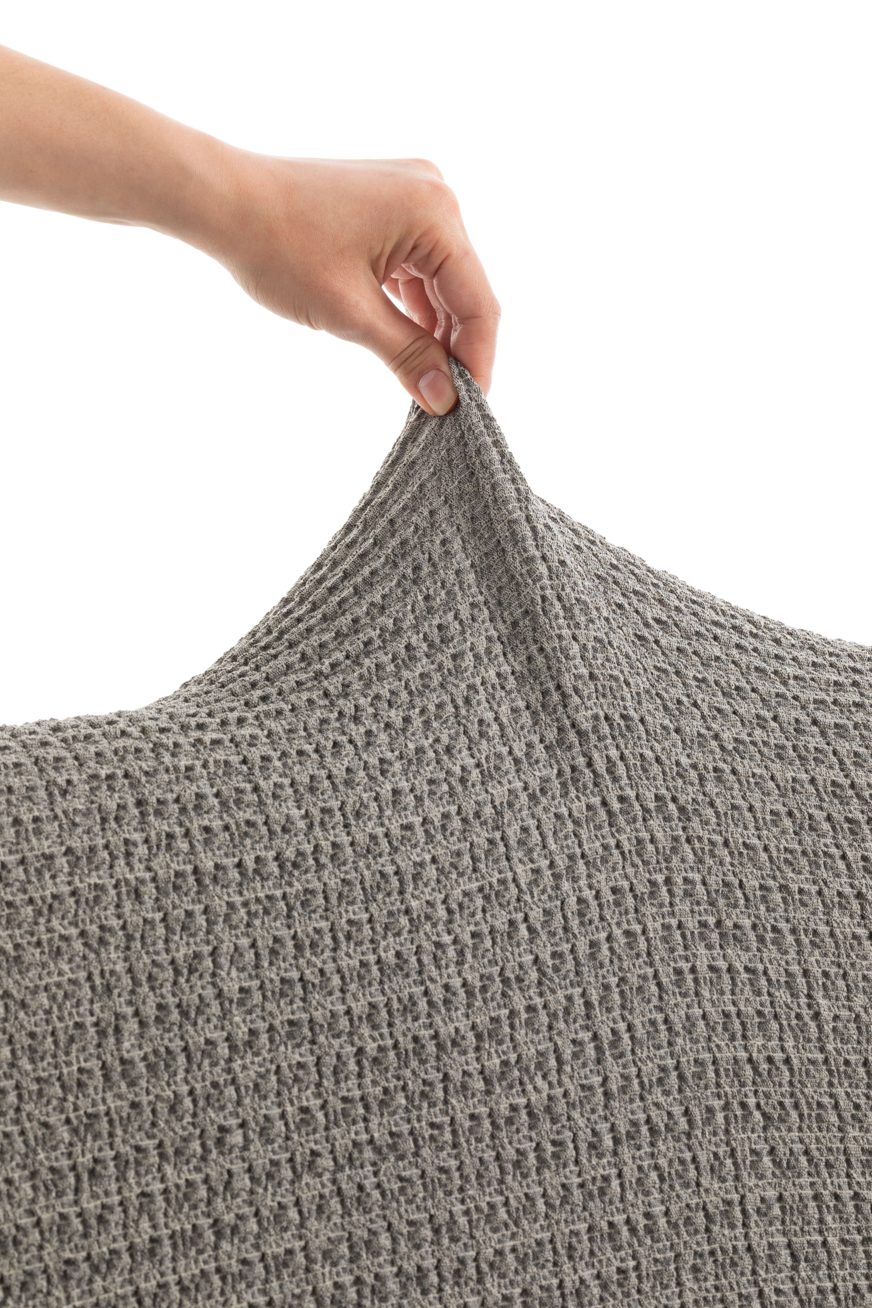 Copridivano Angolare Super-Elastico Soggiorno Belmarti Angolare Piccolo 320-480 cm Grigio