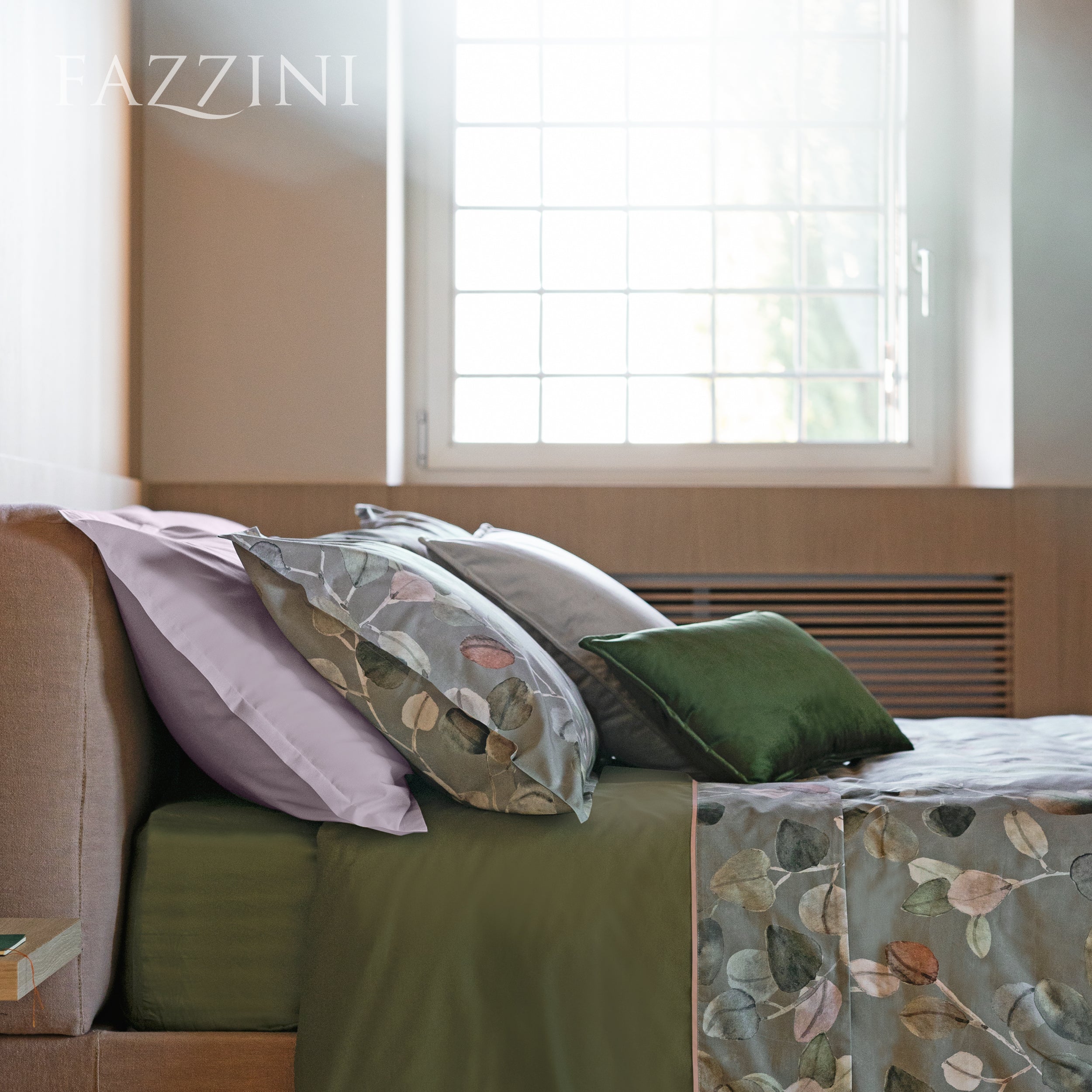 Parure Copripiumino Percalle Sabi Sabi Letto Fazzini