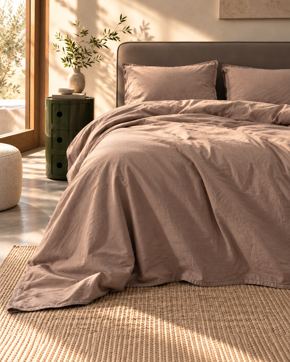 Parure Copripiumino Cotone No-Stiro ESSENZIALE Letto Moreali Tessile Casa