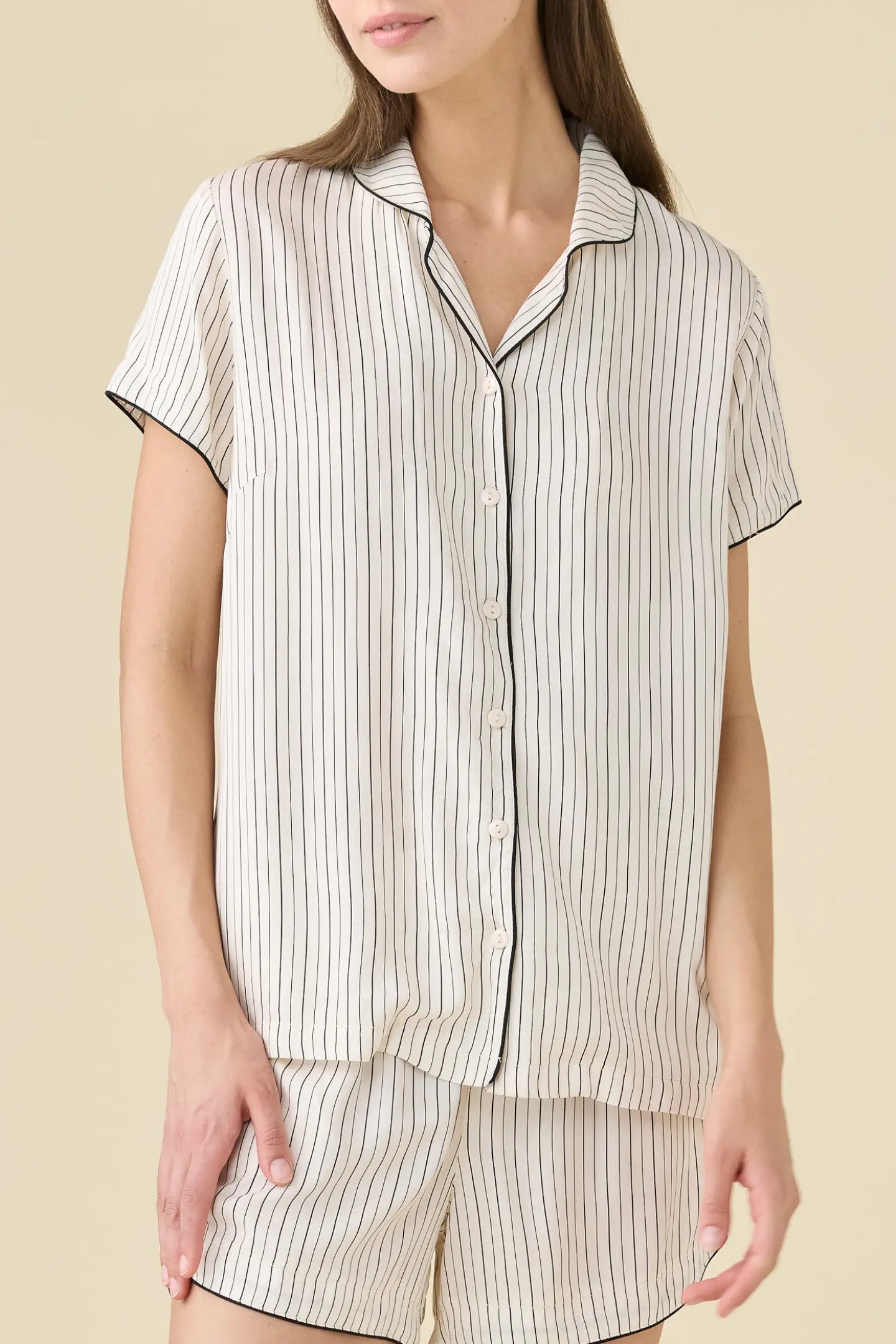 Pigiama Donna Corto Aperto Cherie Abbigliamento Moreali Tessile Casa