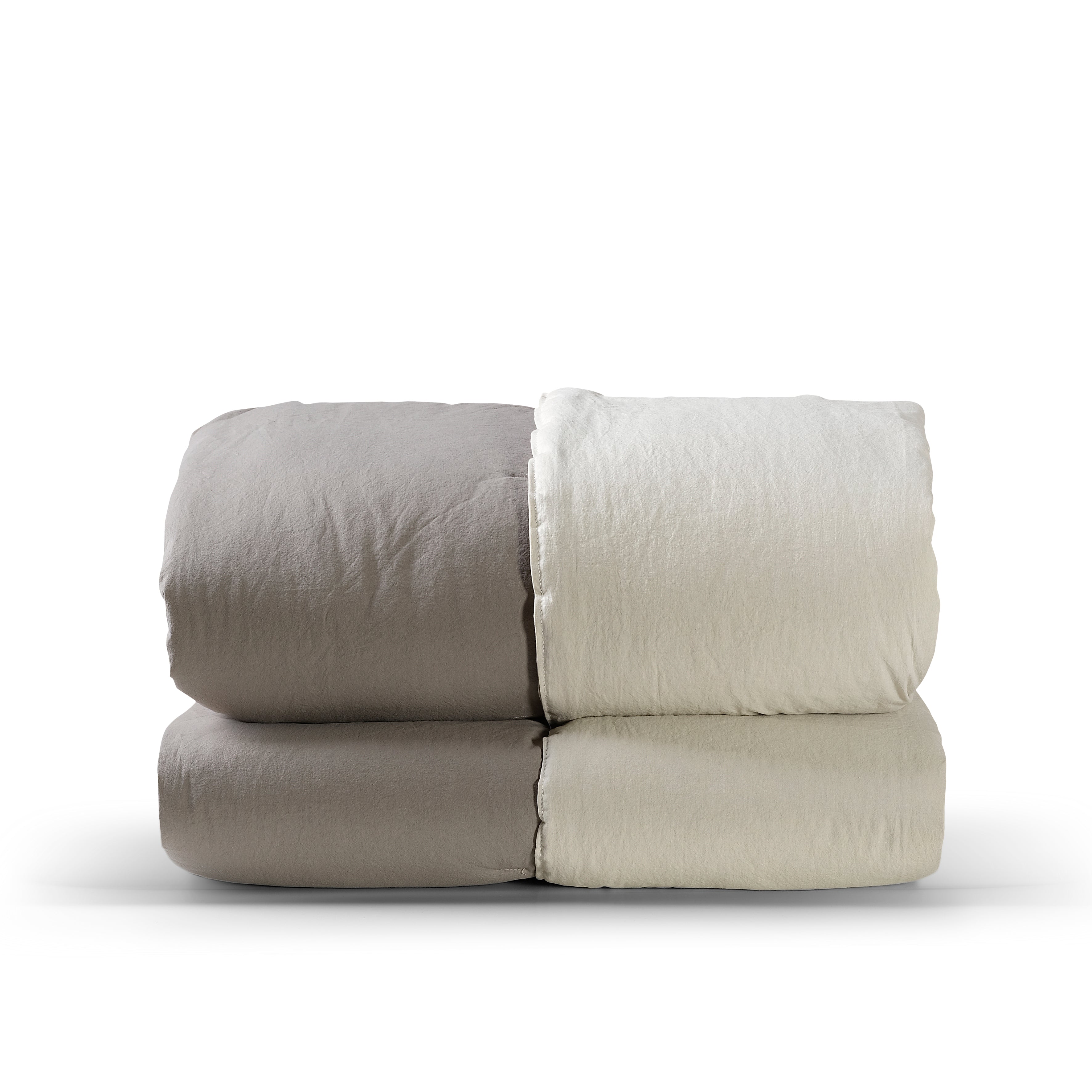 Trapuntino No-Stiro DOUBLE CENTO Letto Moreali Tessile Casa Matrimoniale 270 x 270 Corda/Tortora