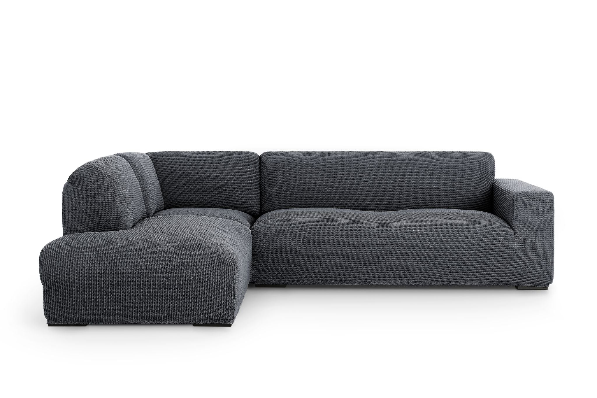 Copridivano Chaise Longue Bracciolo Alto Soggiorno Belmarti Destra Antracite