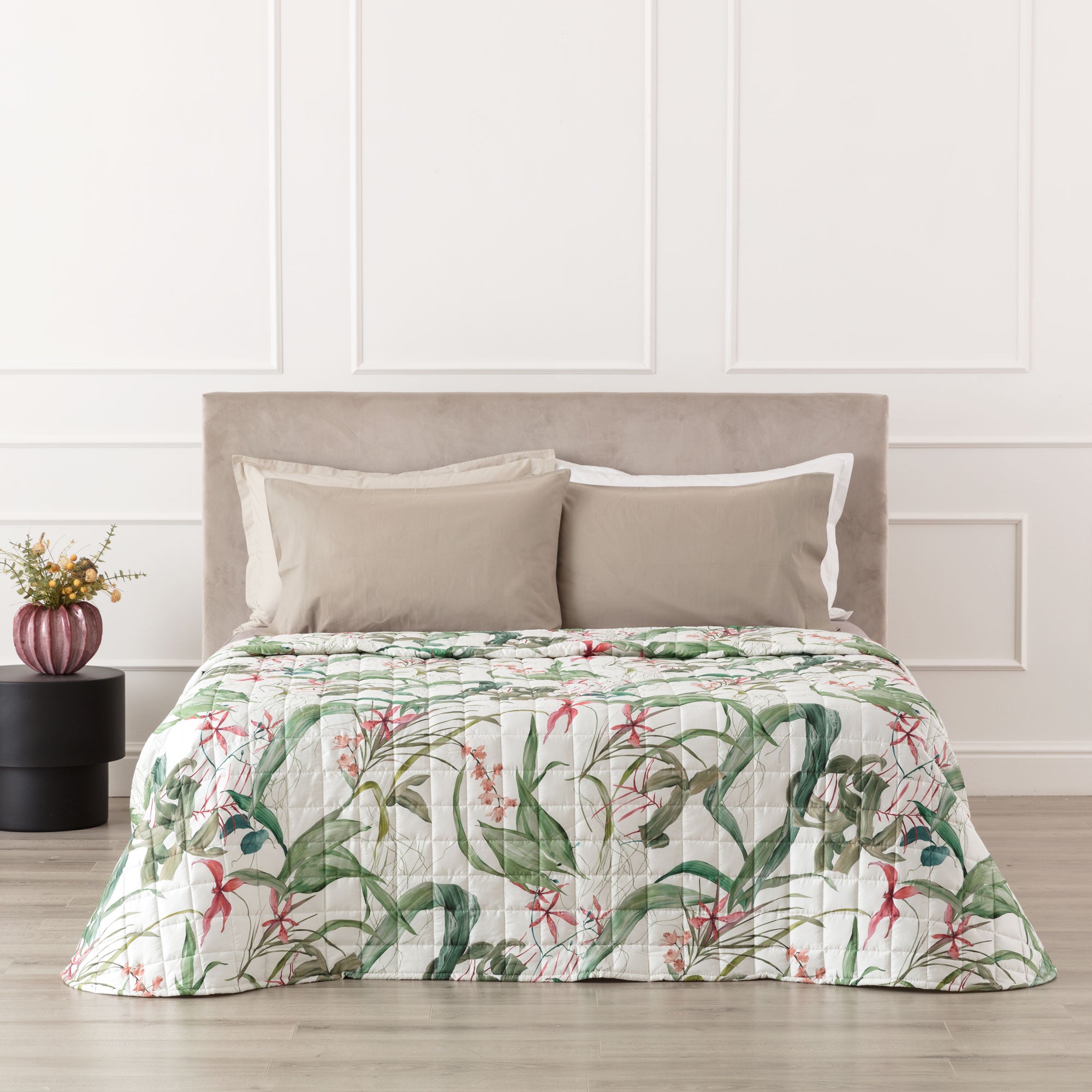 Trapuntino in Raso 300TC Stampa Digitale PREZIOSA Letto Reevèr