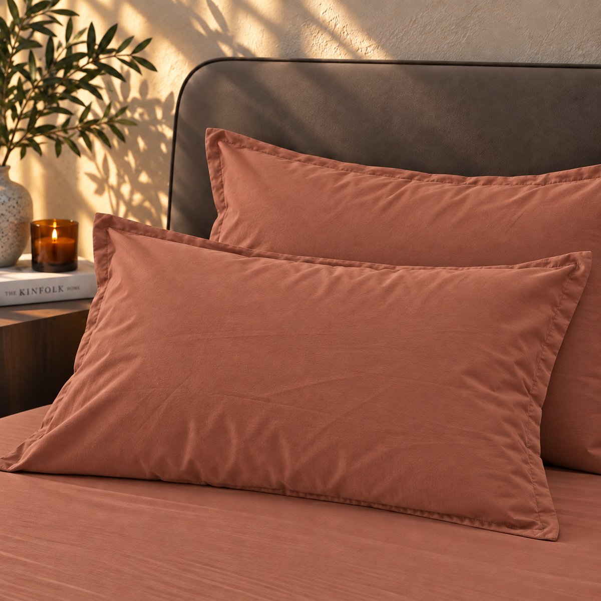 Coppia Federe Cotone No-Stiro ESSENZIALE Letto Moreali Tessile Casa 50 x 80 cm Marrakech