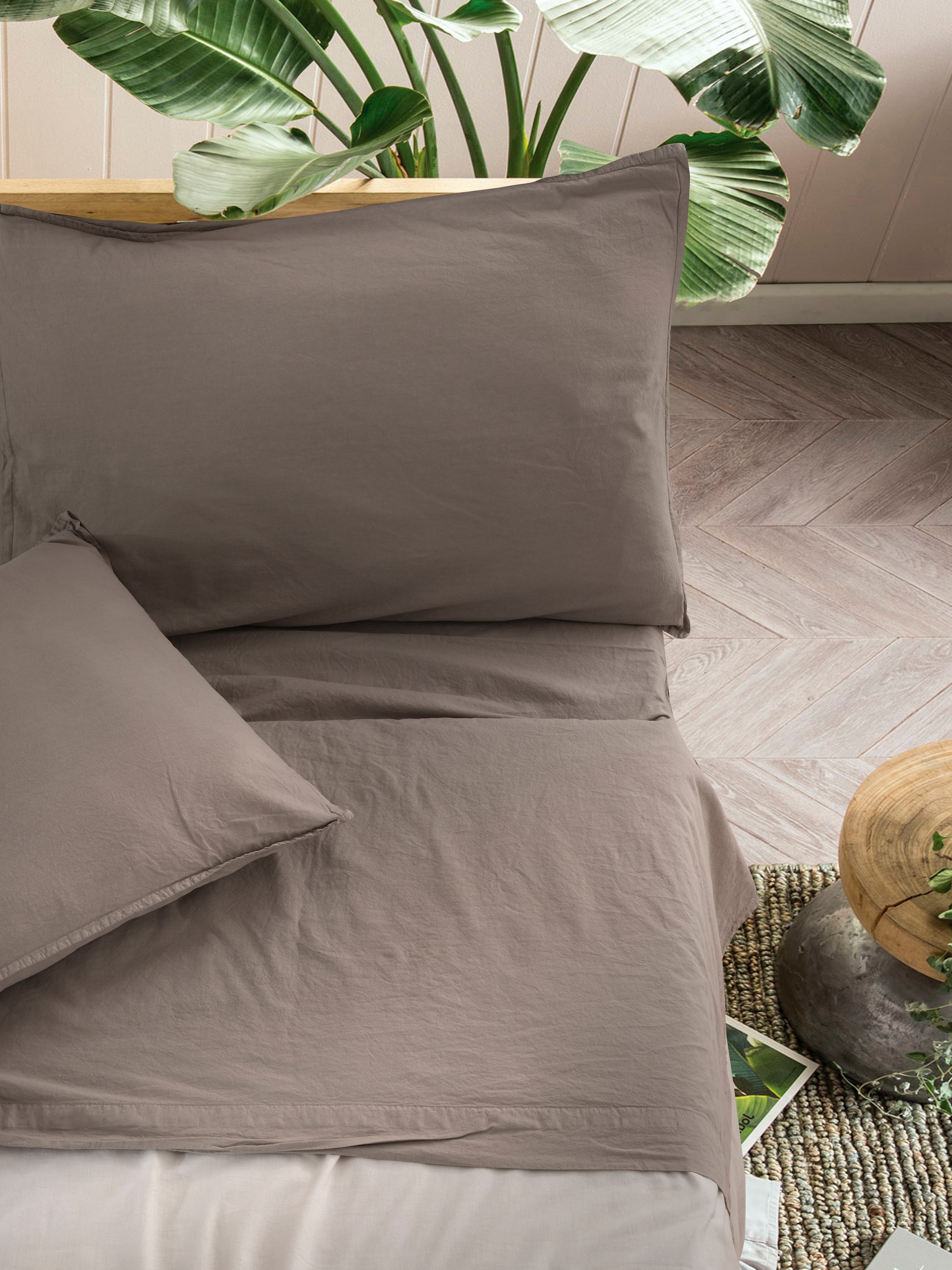 Parure Lenzuola Cotone No-Stiro ESSENZIALE Letto Moreali Tessile Casa