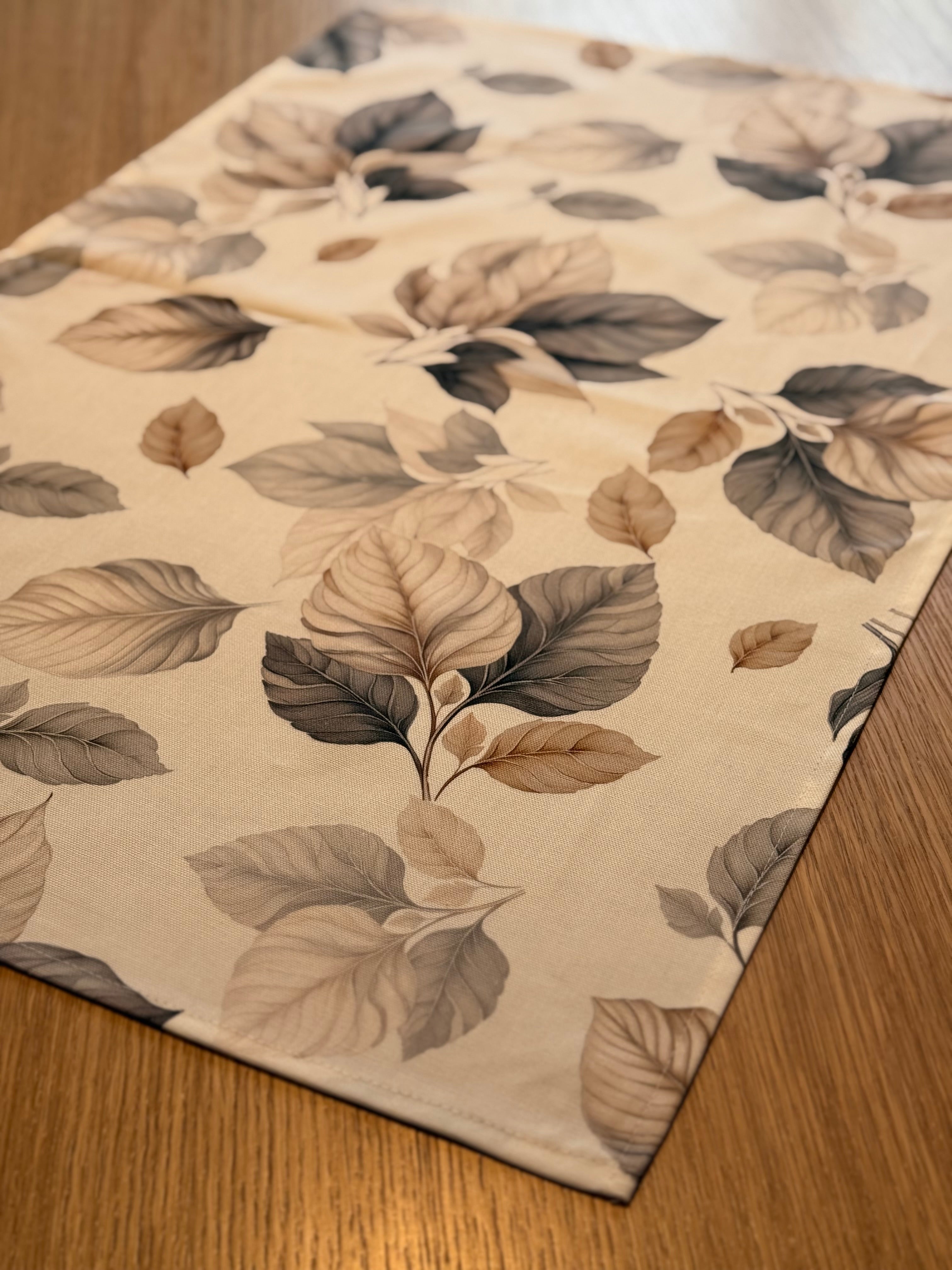 Canovaccio Panama di Cotone Stampa Piazzata Cucina TagHouse 50 x 70 cm Fogliette