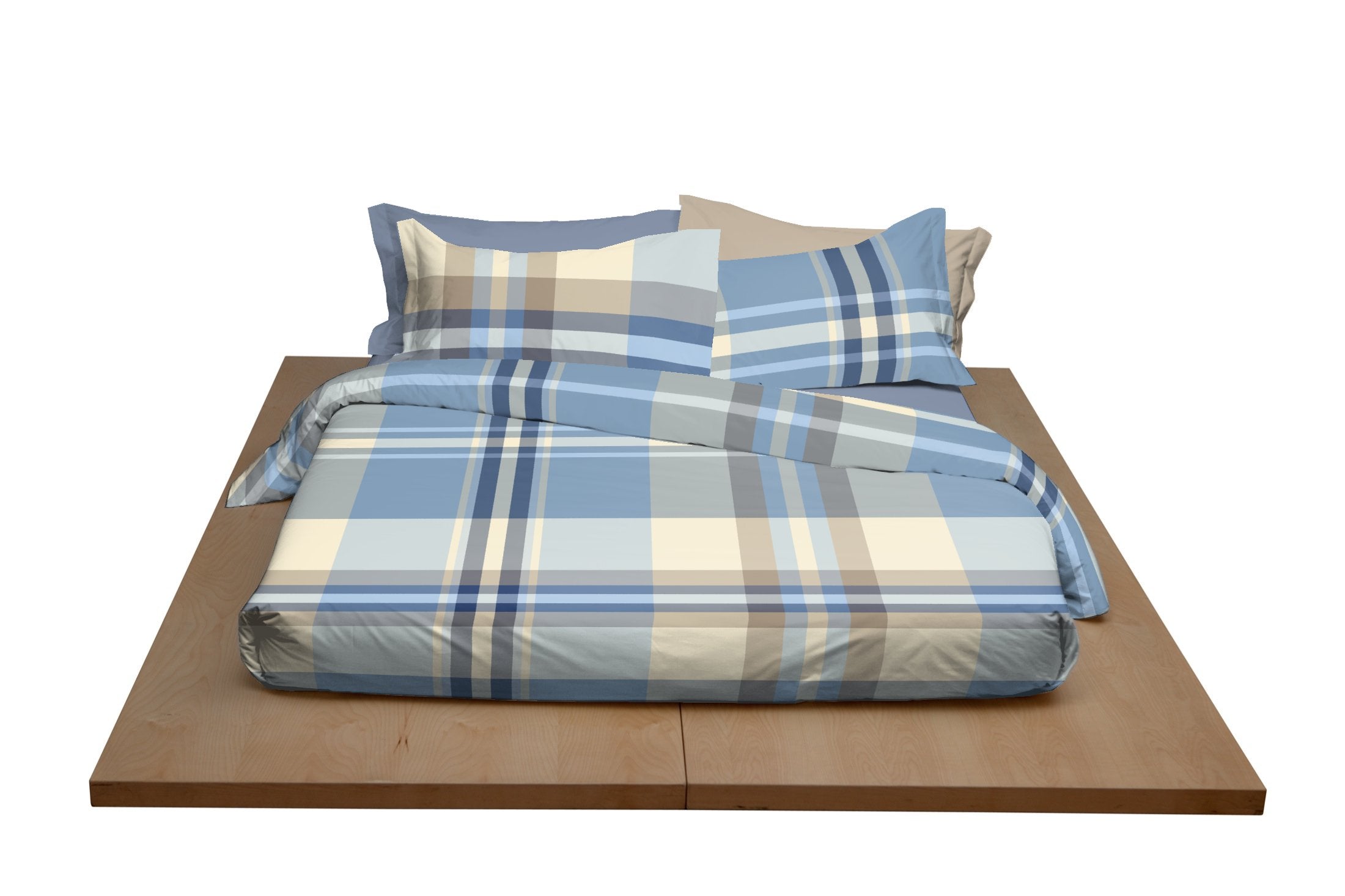 Parure Lenzuola BOSSI Dunbar Letto Bossi Matrimoniale Tinto Filo