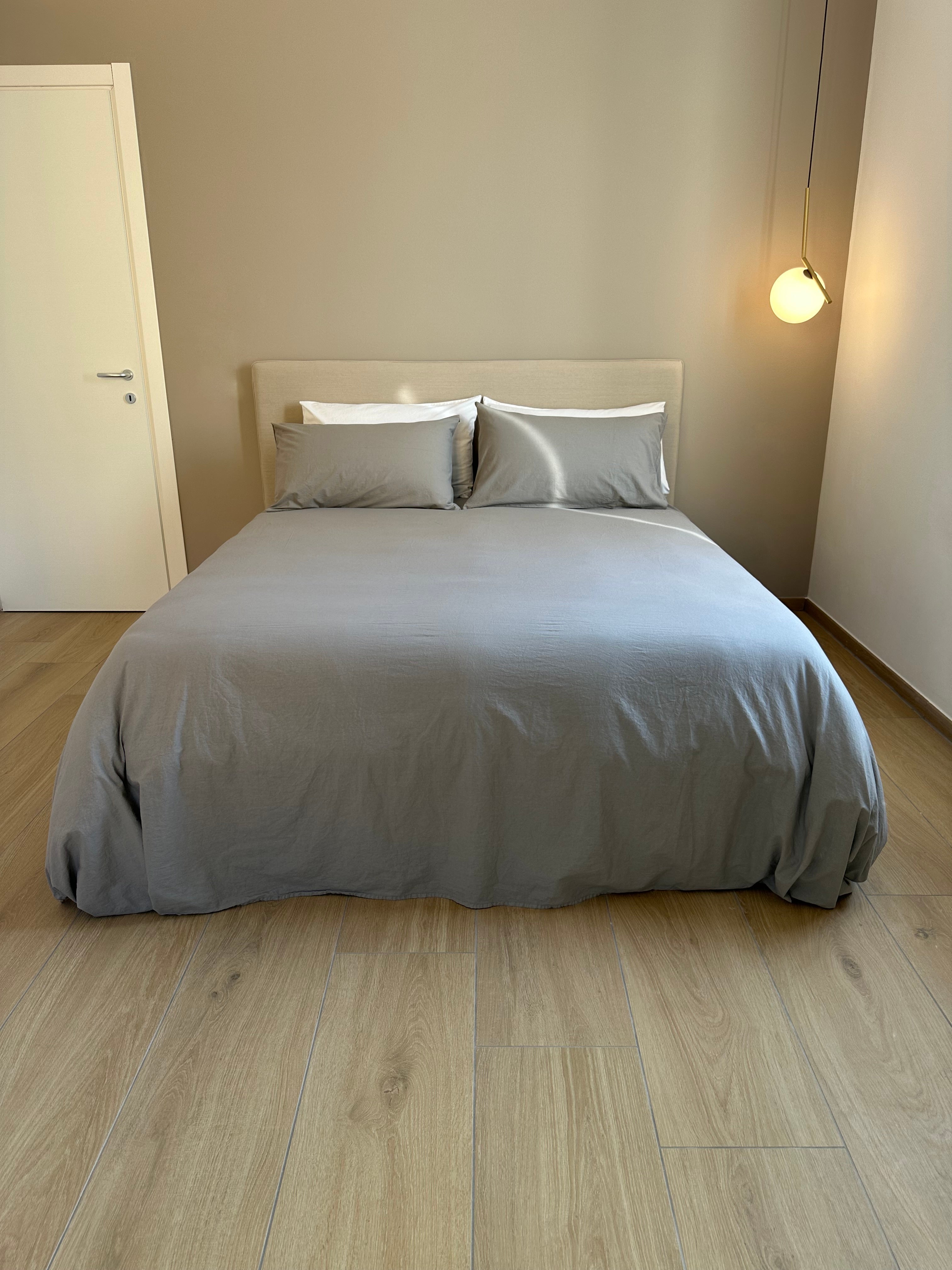 FINE SERIE Parure Copripiumino No-Stiro ESSENZIALE Singolo Letto Moreali Tessile Casa