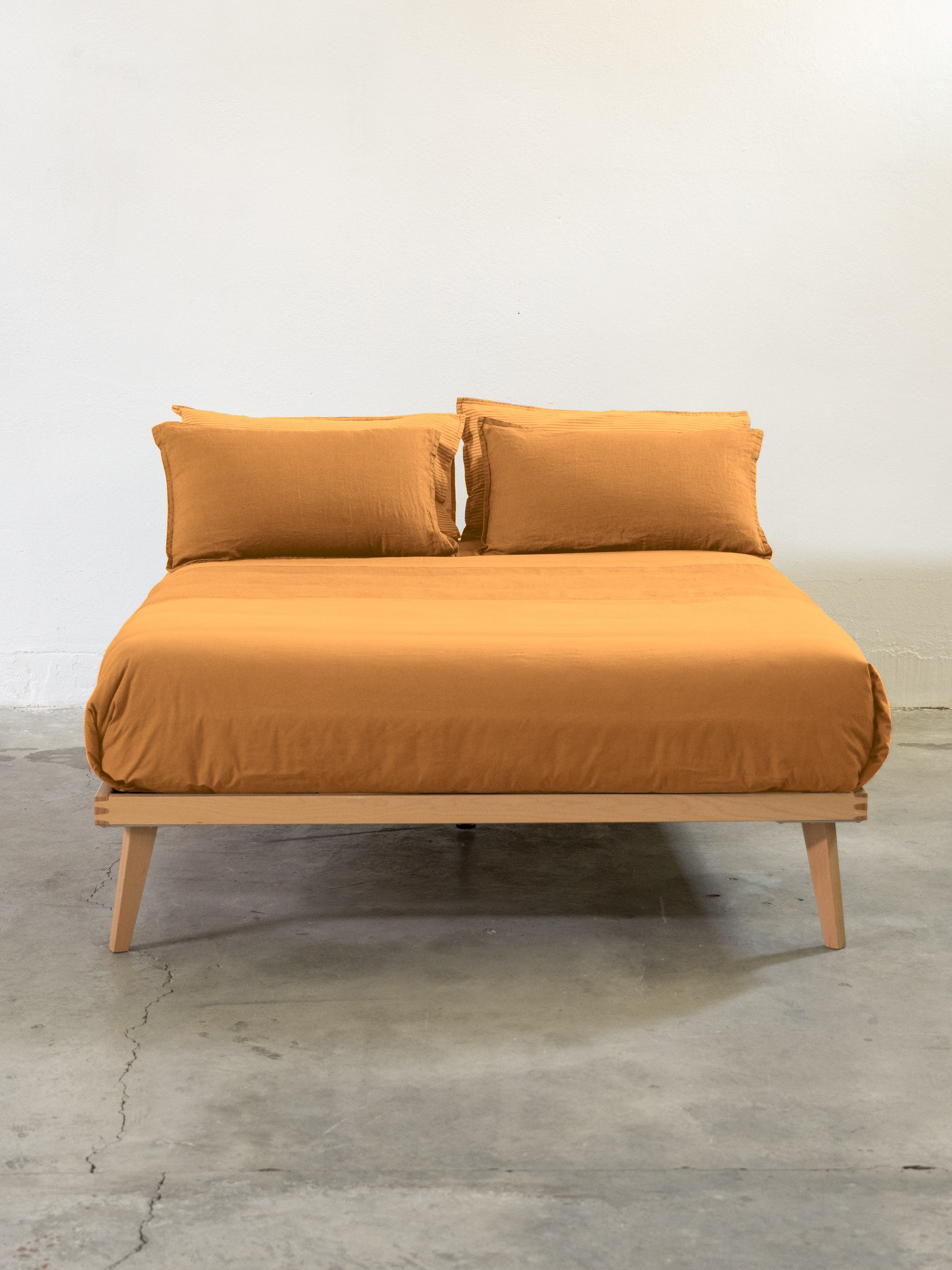 FINE SERIE Parure Copripiumino No-Stiro Lino/Cotone NIRANO Letto Moreali Tessile Casa