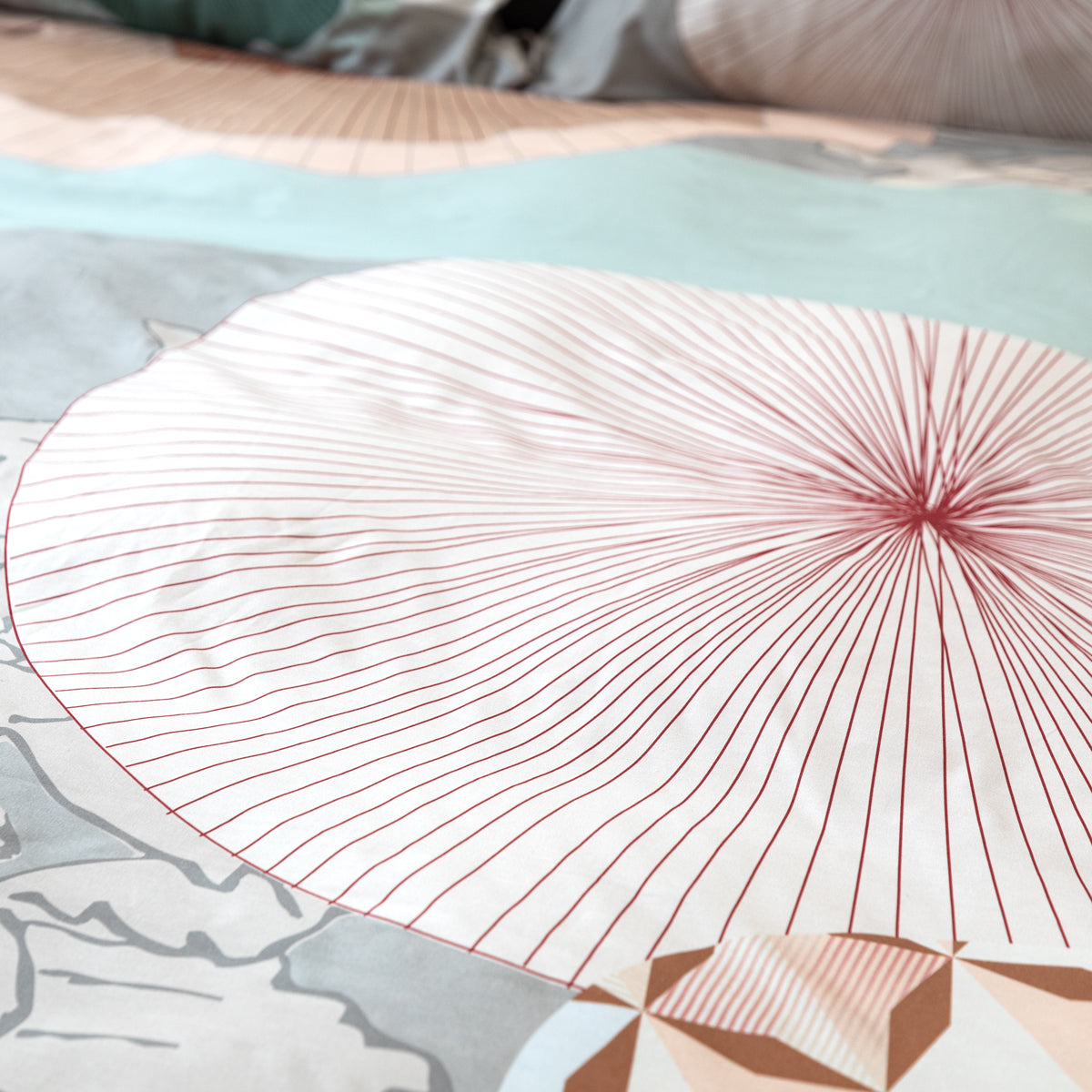 Completo Lenzuola Copriletto Flower Power 2532 Letto Cogal Matrimoniale Multicolor