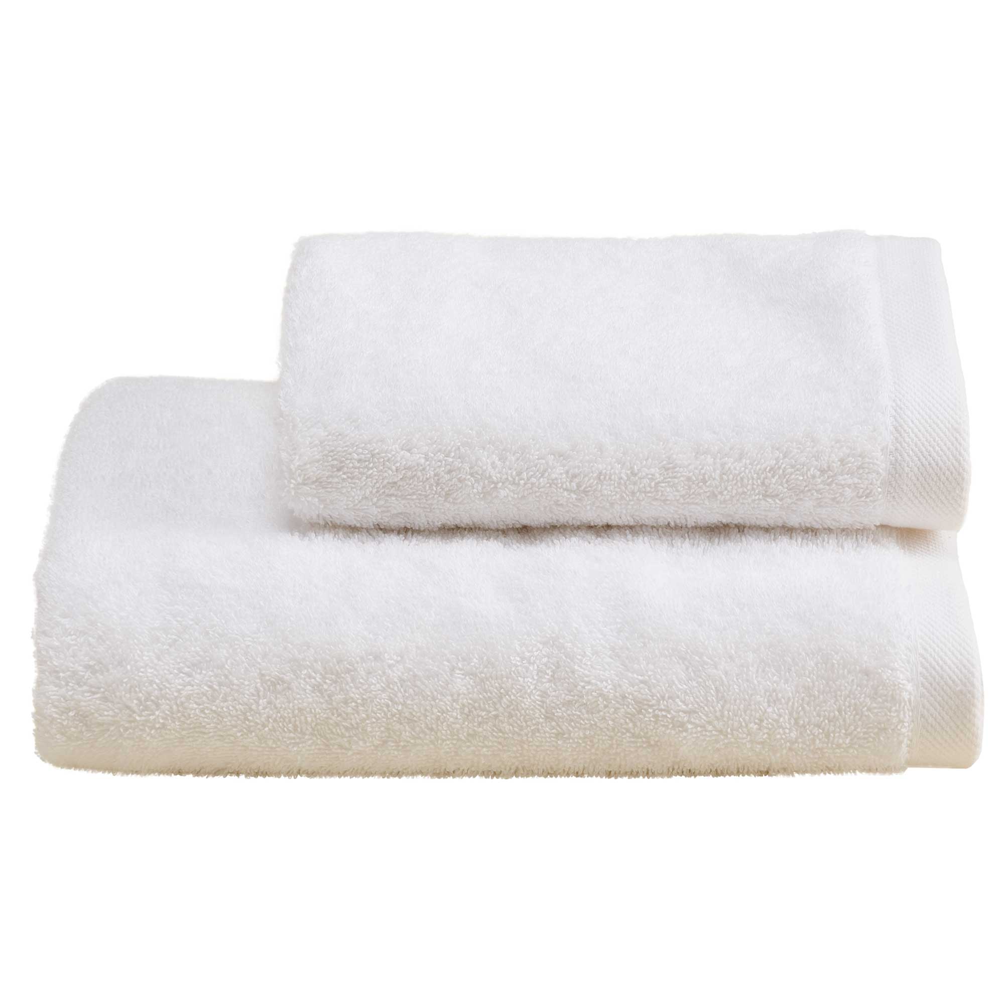 Set Asciugamani Soft CAREZZA Bagno Moreali Tessile Casa 60 x 110 / 40 x 60 Bianco