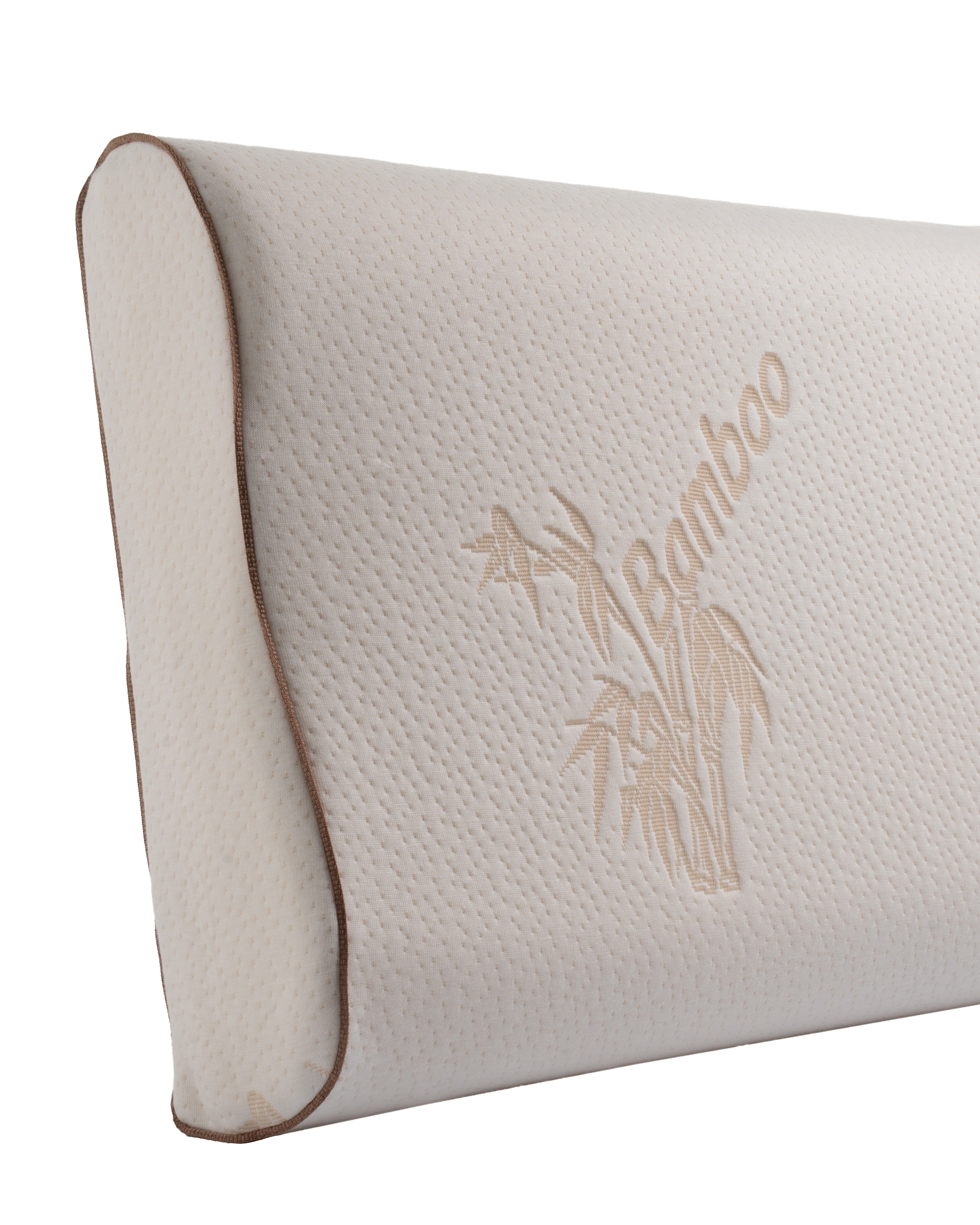 Guanciale in Memory Bamboo Cervicale Materasso Moreali Tessile Casa 10-12 cm Bianco