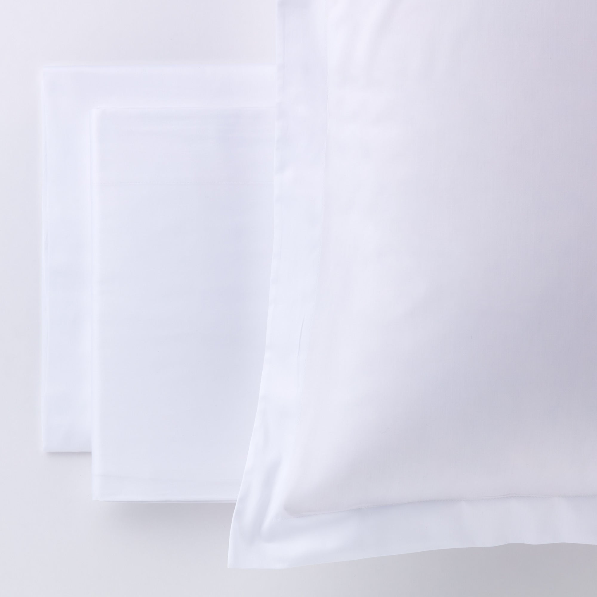 Completo Lenzuola Raso 300TC CHARME Letto Moreali Tessile Casa Matrimoniale Bianco