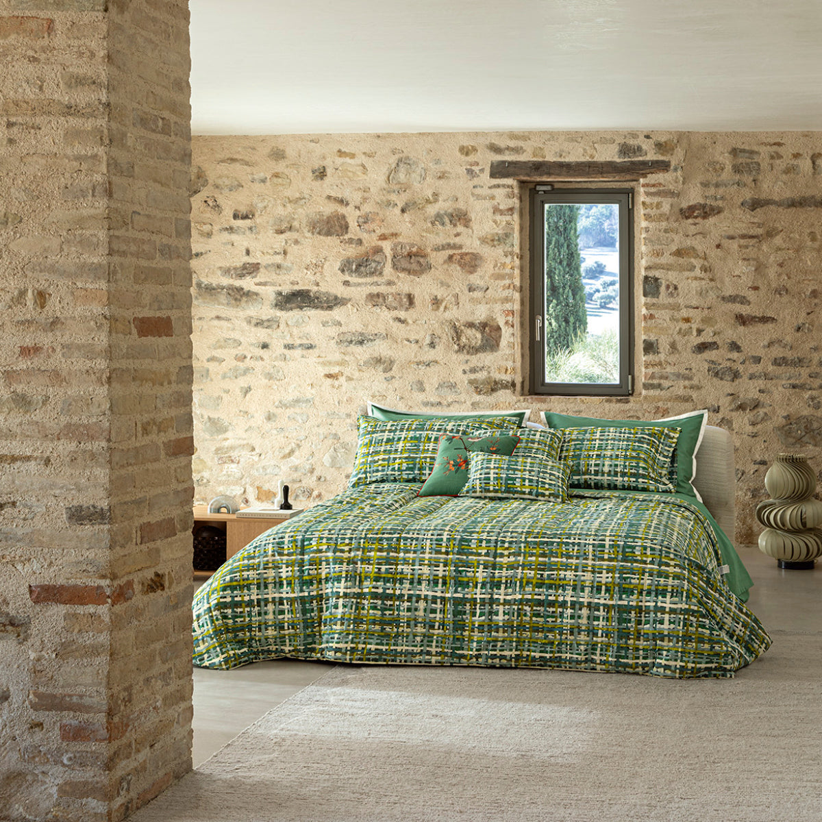 Parure Copripiumino Percalle Coco Letto Fazzini