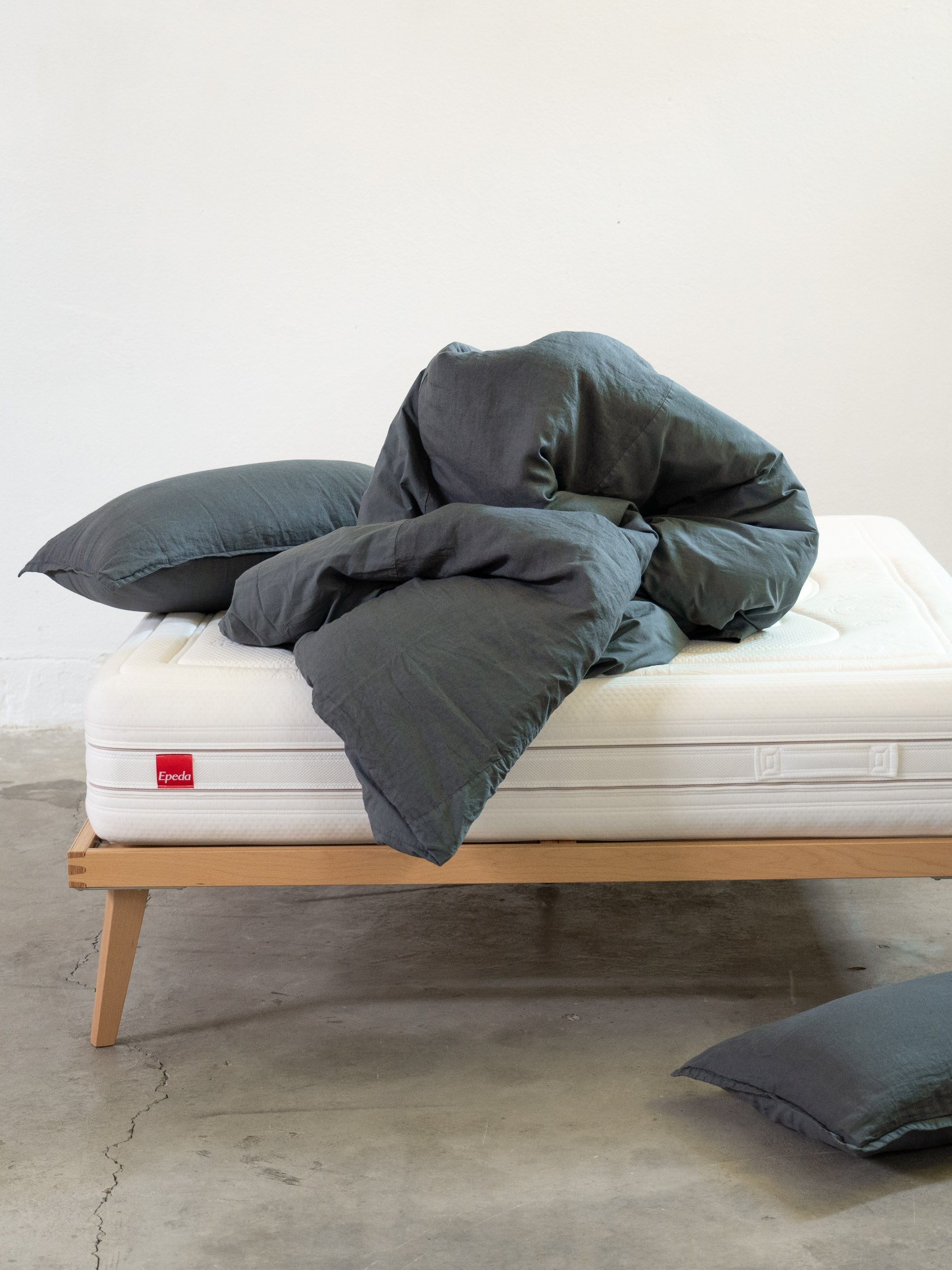 Parure Copripiumino No-Stiro Lino/Cotone NIRANO Letto Moreali Tessile Casa