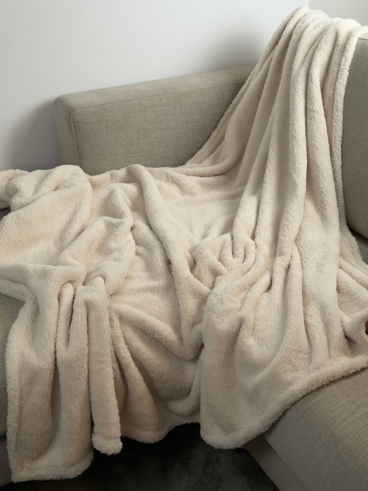 Coperta Extra Soft COCCOLA Soggiorno Moreali Tessile Casa Matrimoniale 250 x 210 Cachemire A420