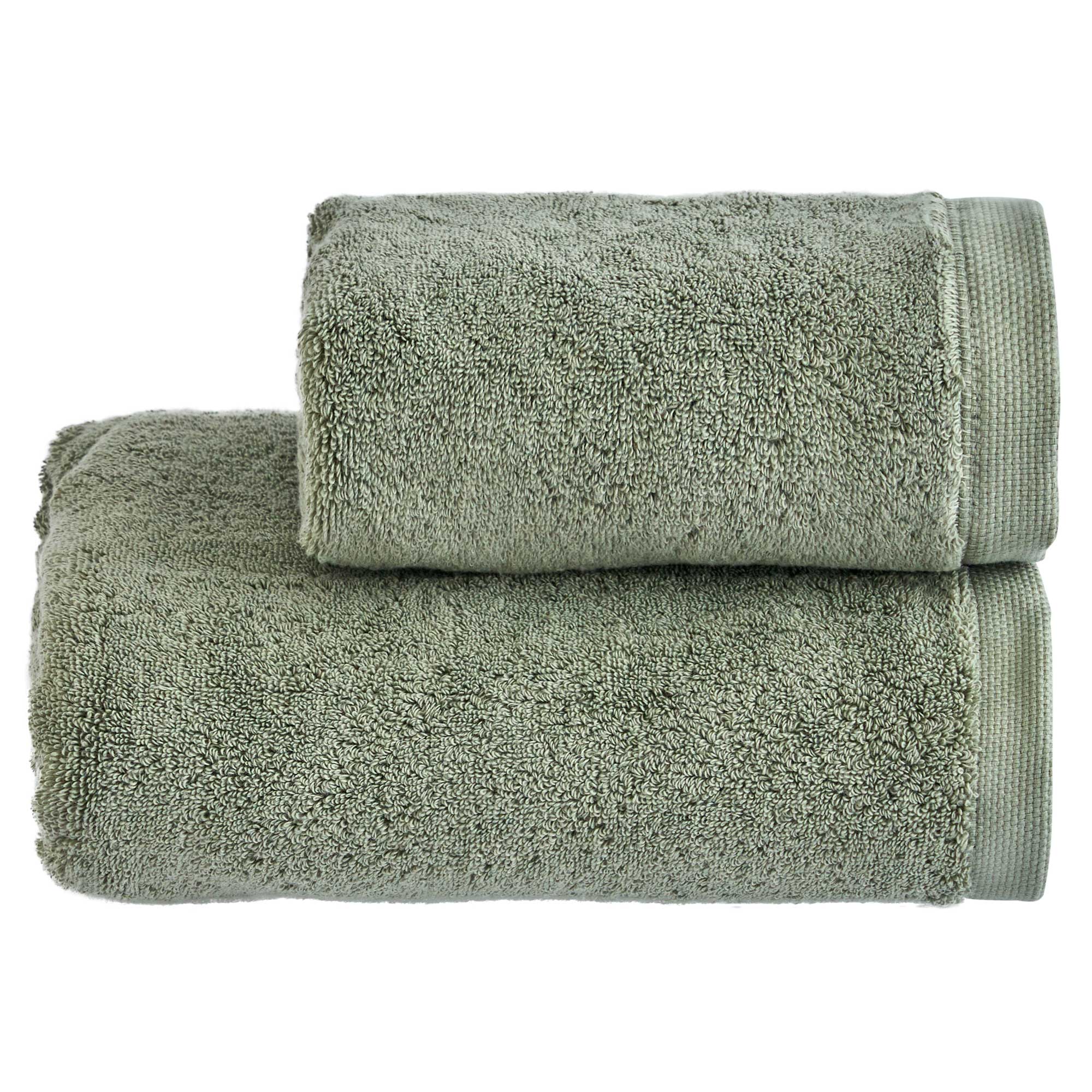 Set Asciugamani Super Soft ABBRACCIO Bagno Moreali Tessile Casa 60 x 100 / 40 x 60 Verde